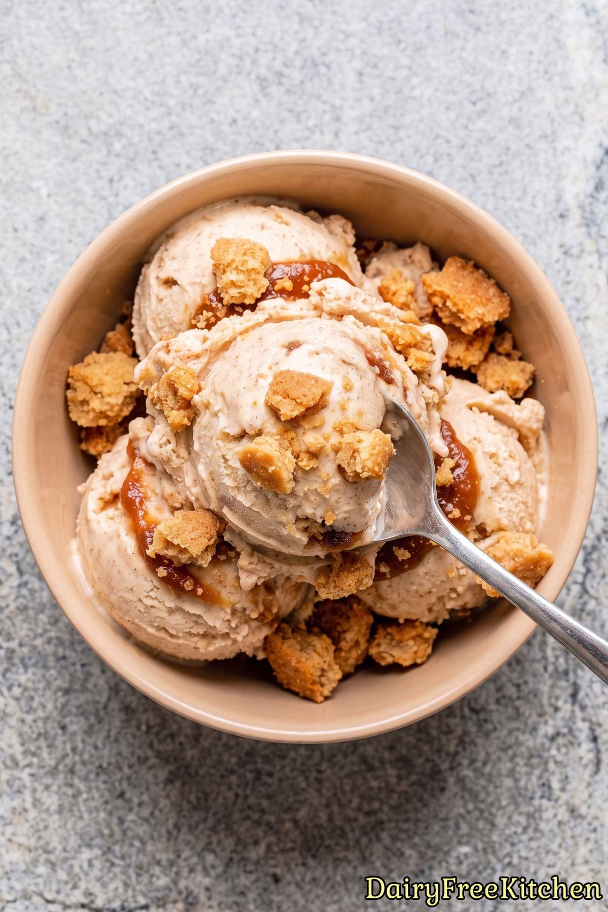 Fresh dairy free apple cider donut dessert