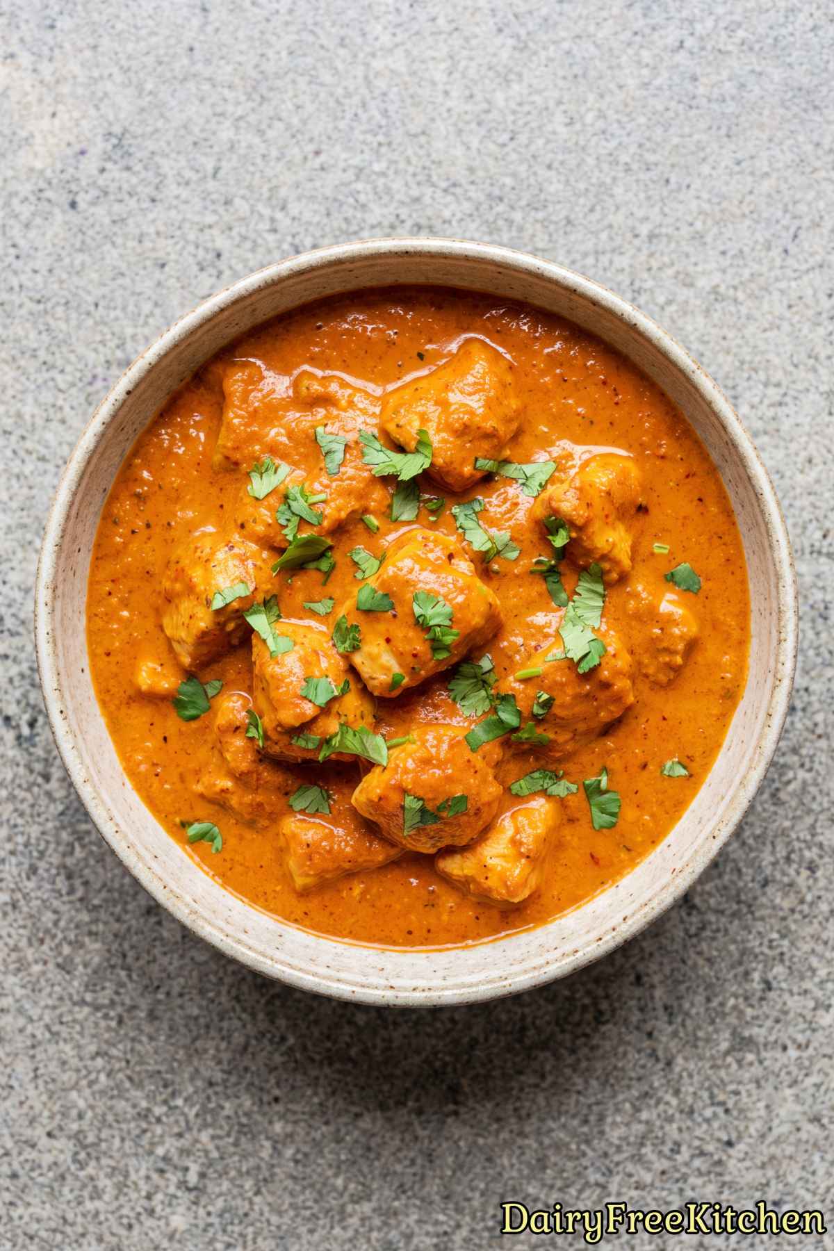 Flavorful dairy free butter chicken curry