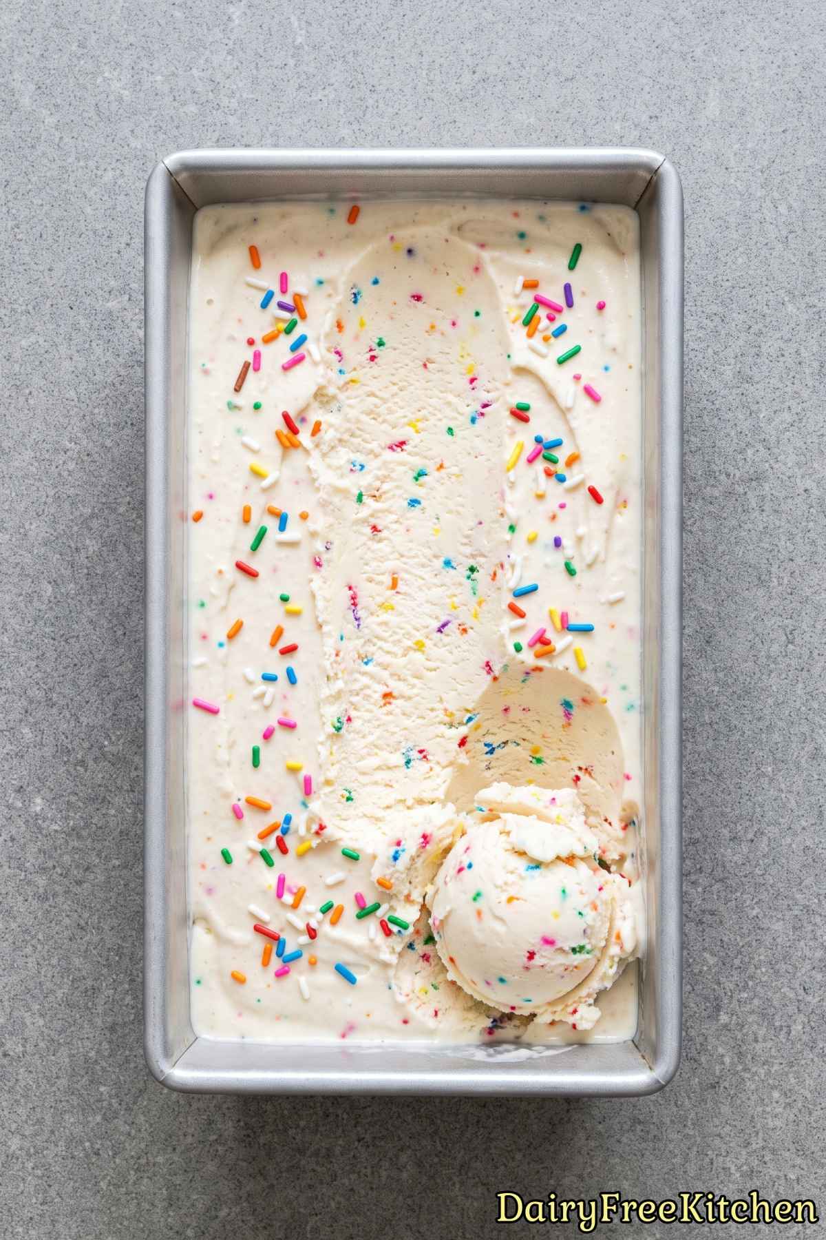 Easy dairy free cake batter ice cream