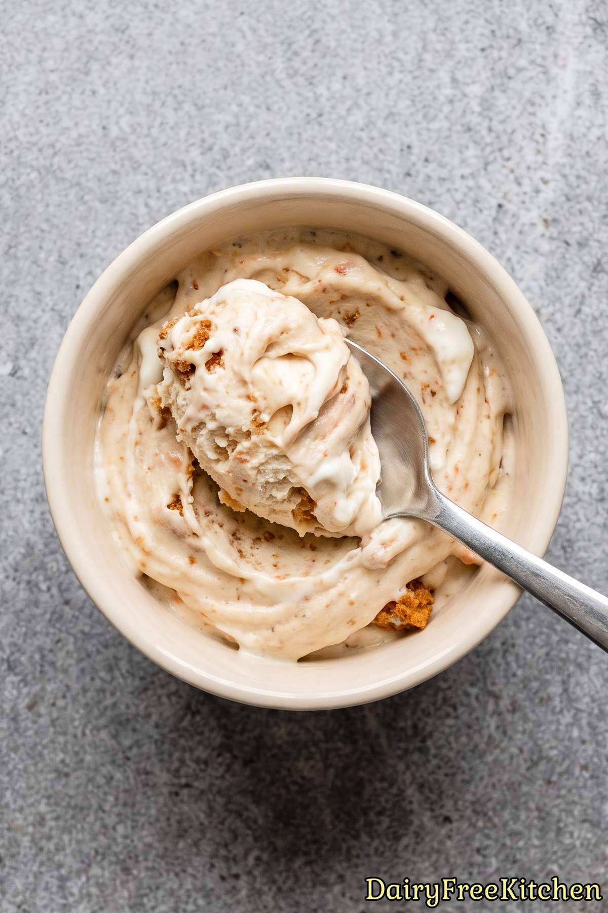Rich dairy free carrot cake ice cream