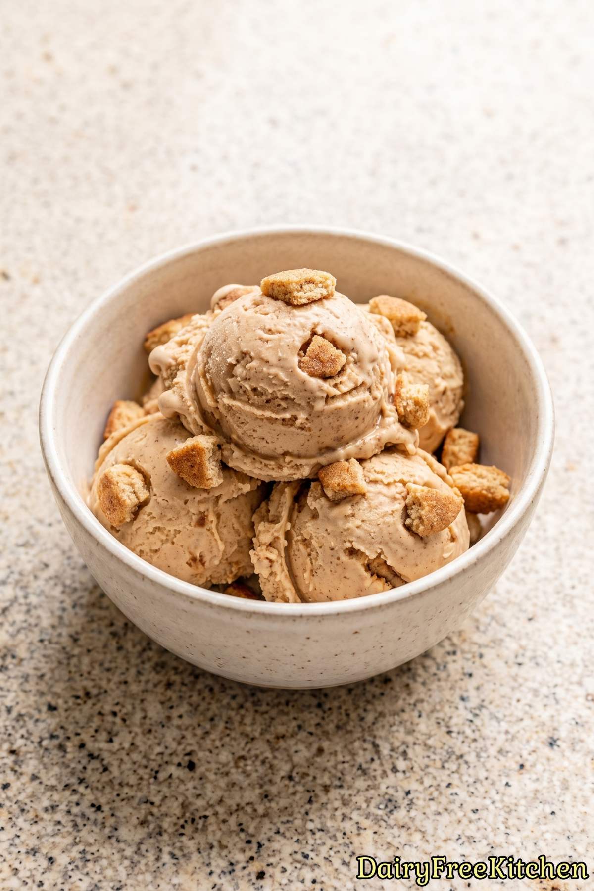 Dairy free chai spice snickerdoodle ice cream