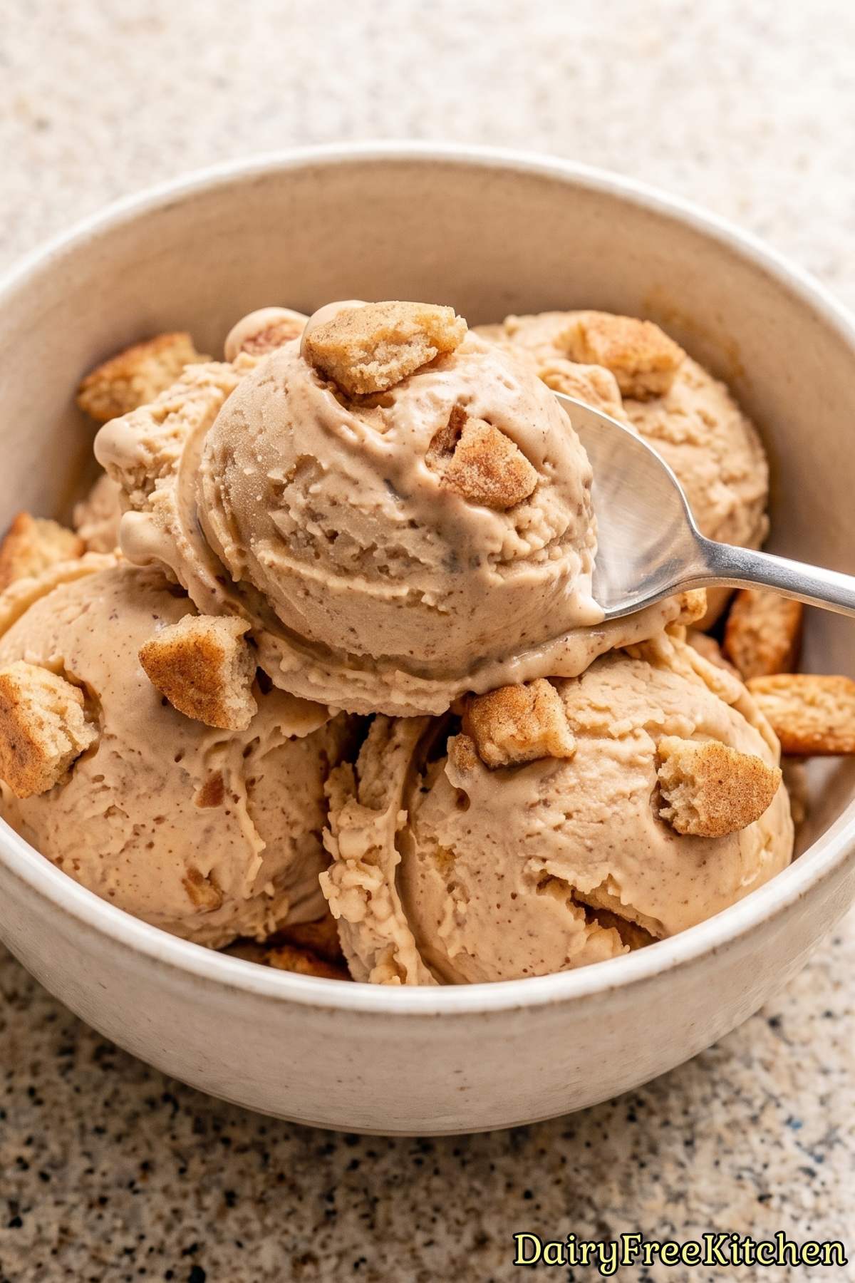 Cinnamon chai snickerdoodle dairy free ice cream