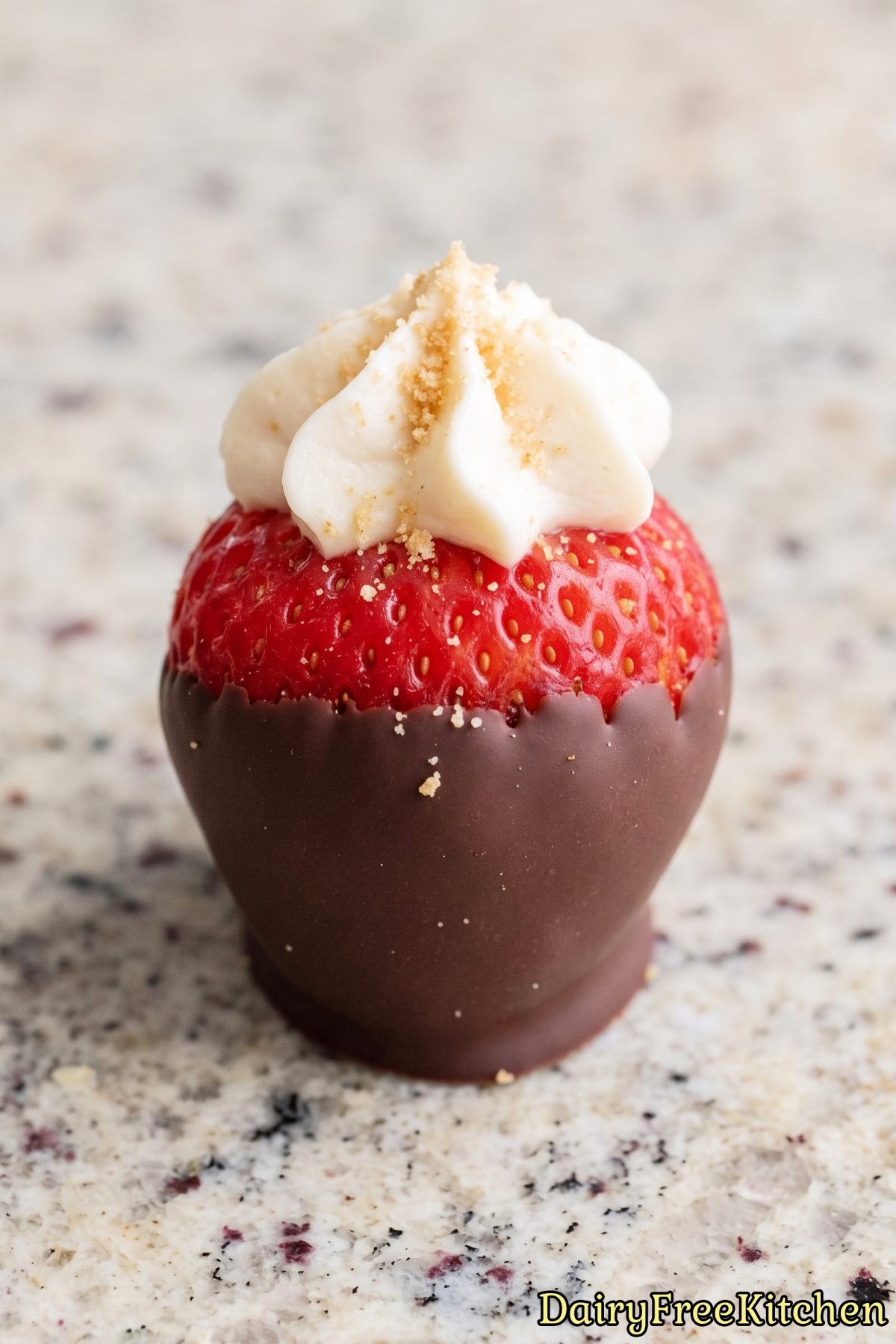 Sweet dairy free stuffed strawberry bites