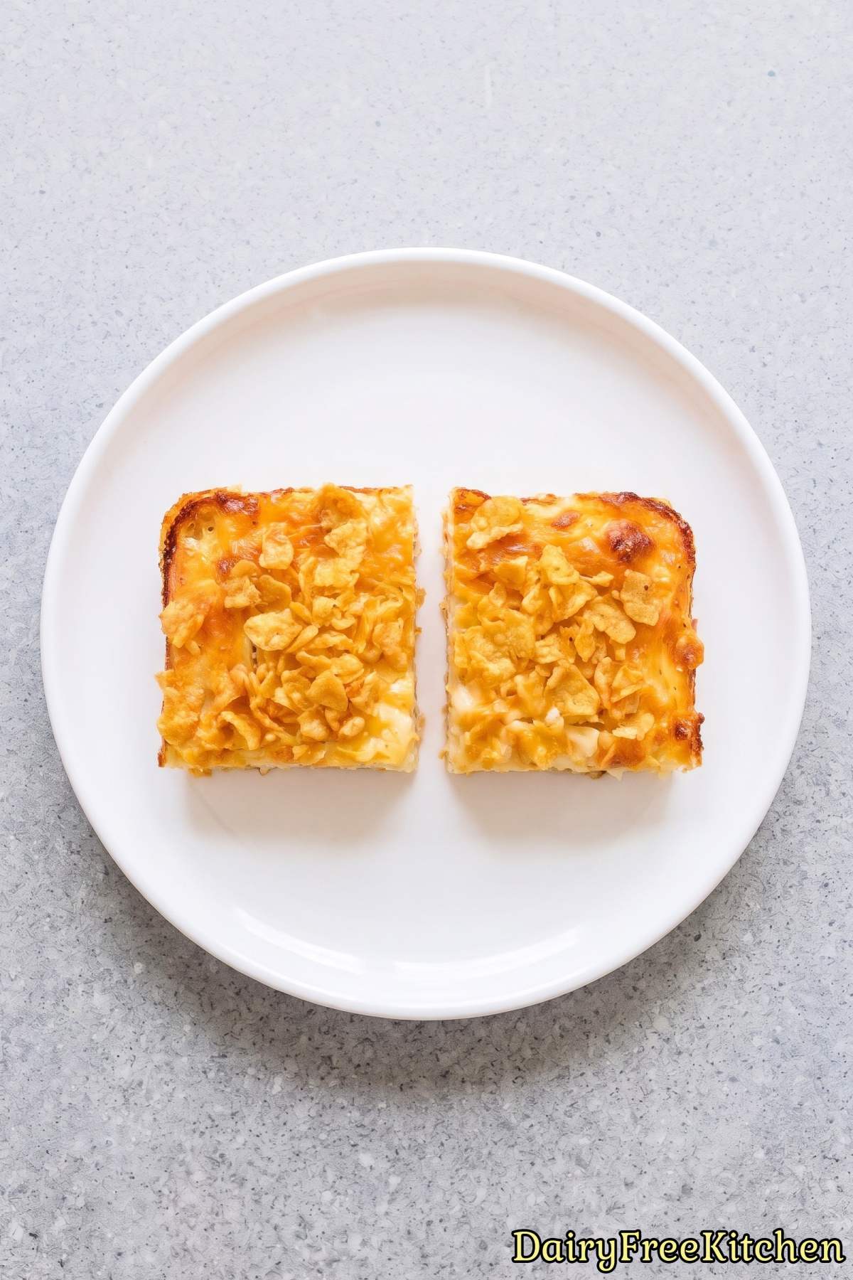 Hearty dairy free cheesy potato casserole