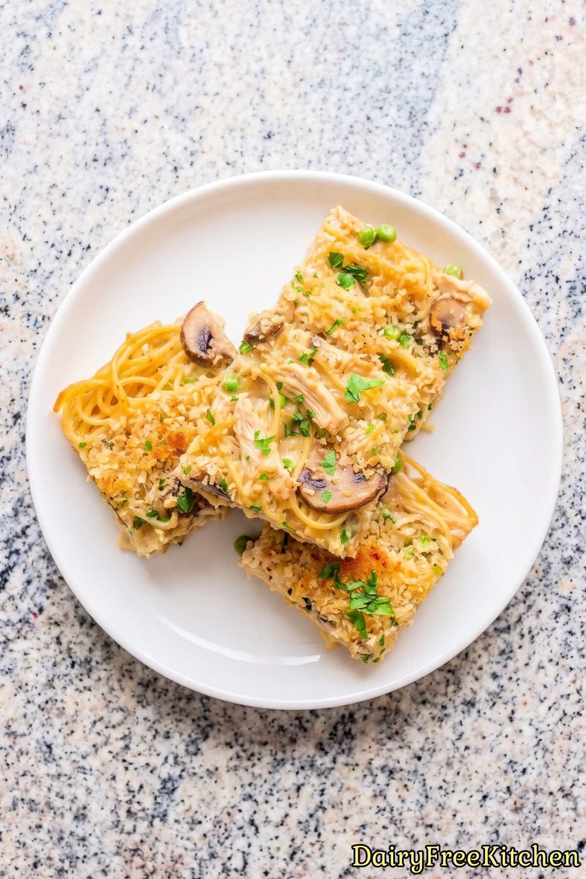 Comforting dairy free chicken tetrazzini
