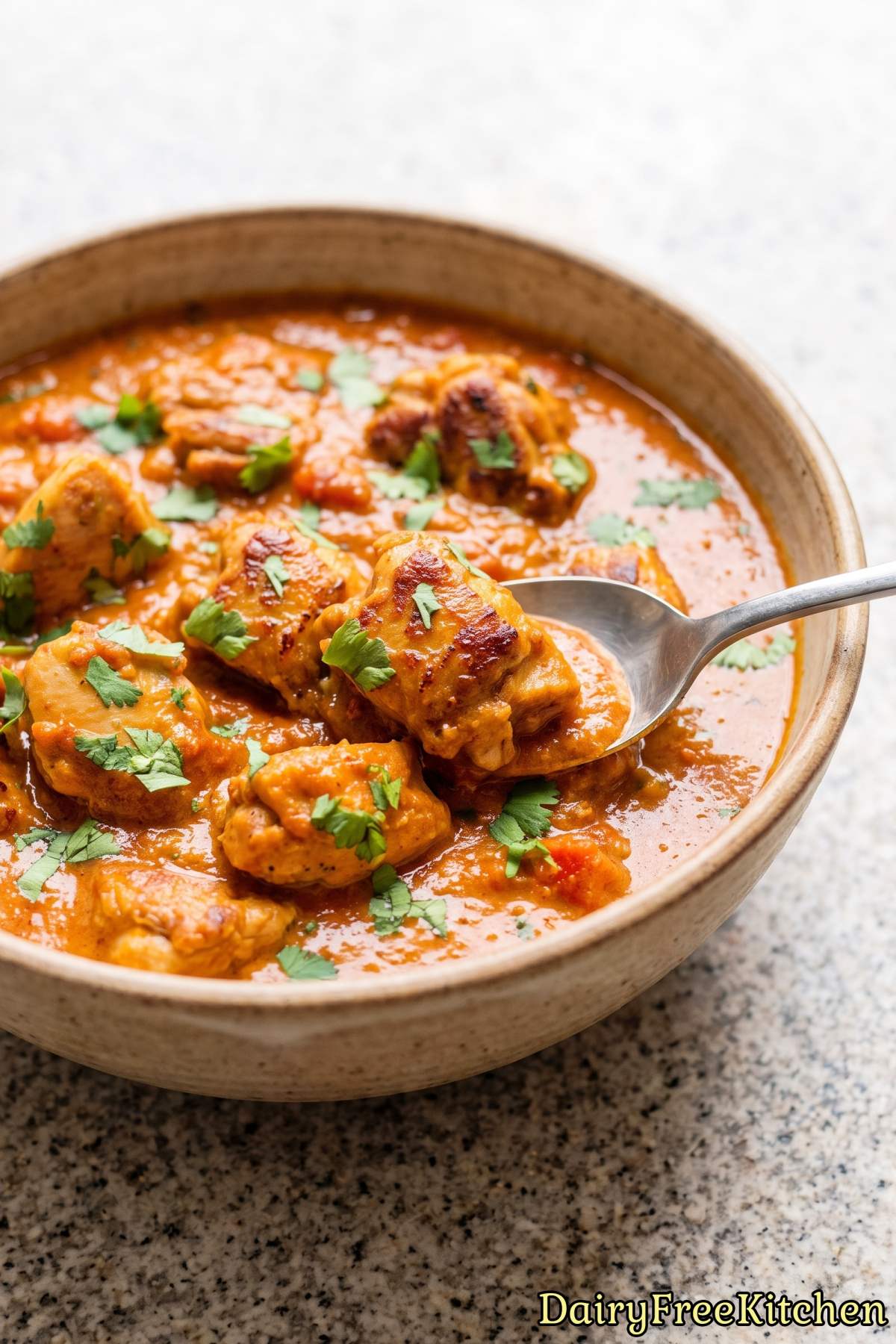 Creamy dairy free chicken tikka masala