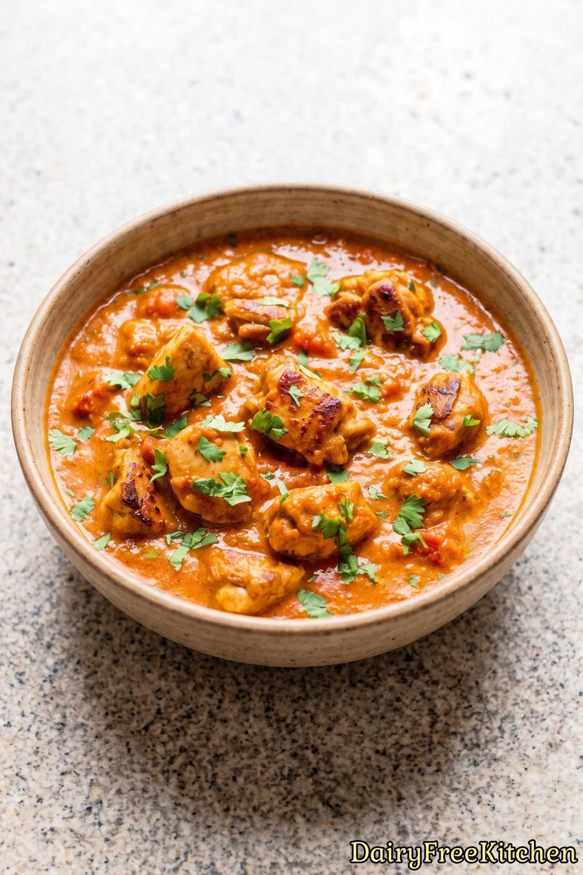 Easy dairy free chicken curry dish
