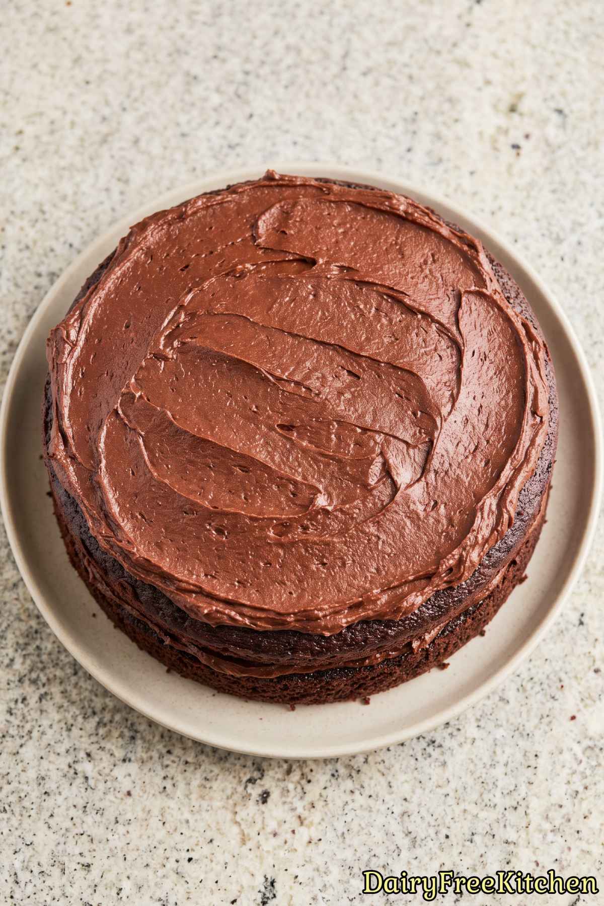 Tempting dairy free chocolate fudge slice