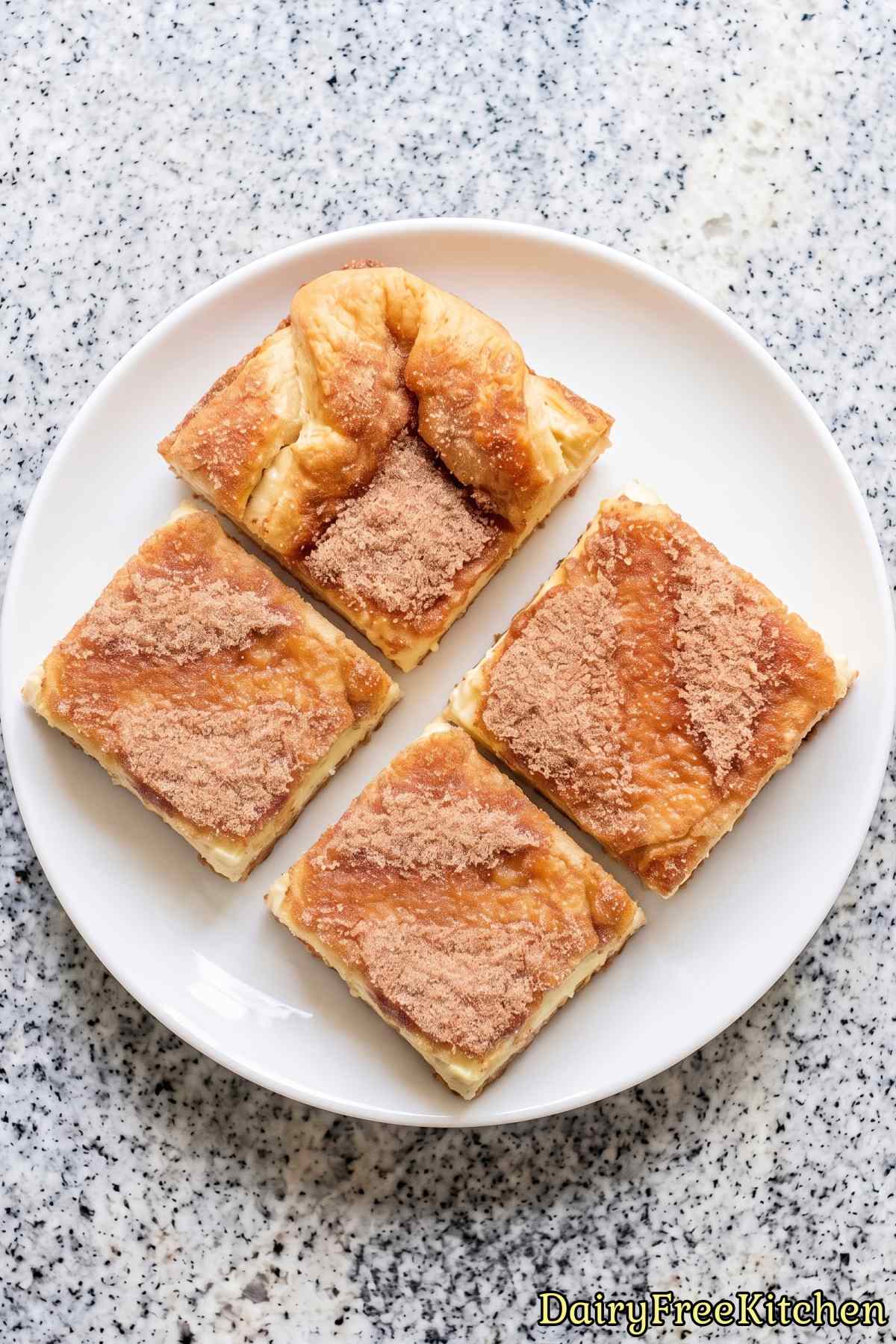 Easy dairy free cheesecake bars