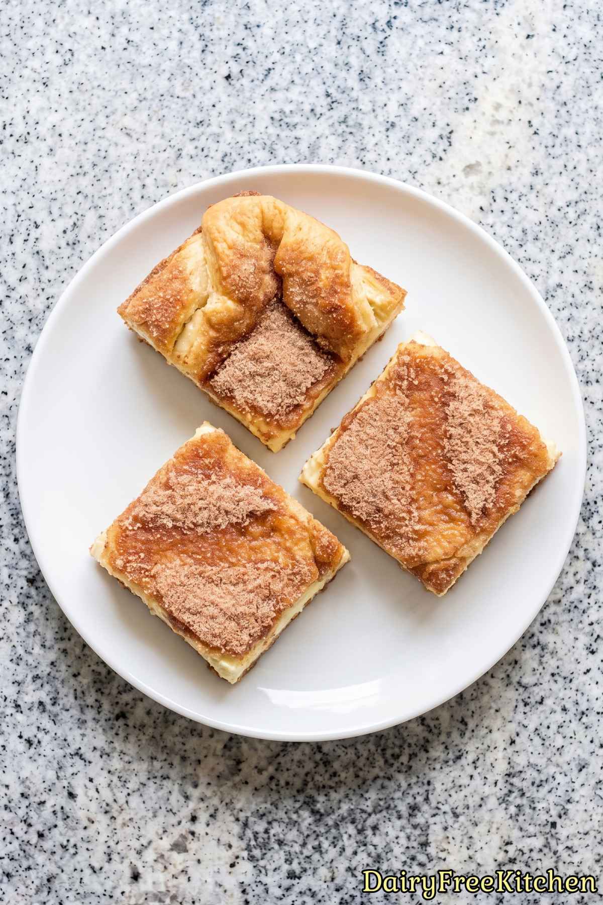 Cinnamon churro cheesecake squares