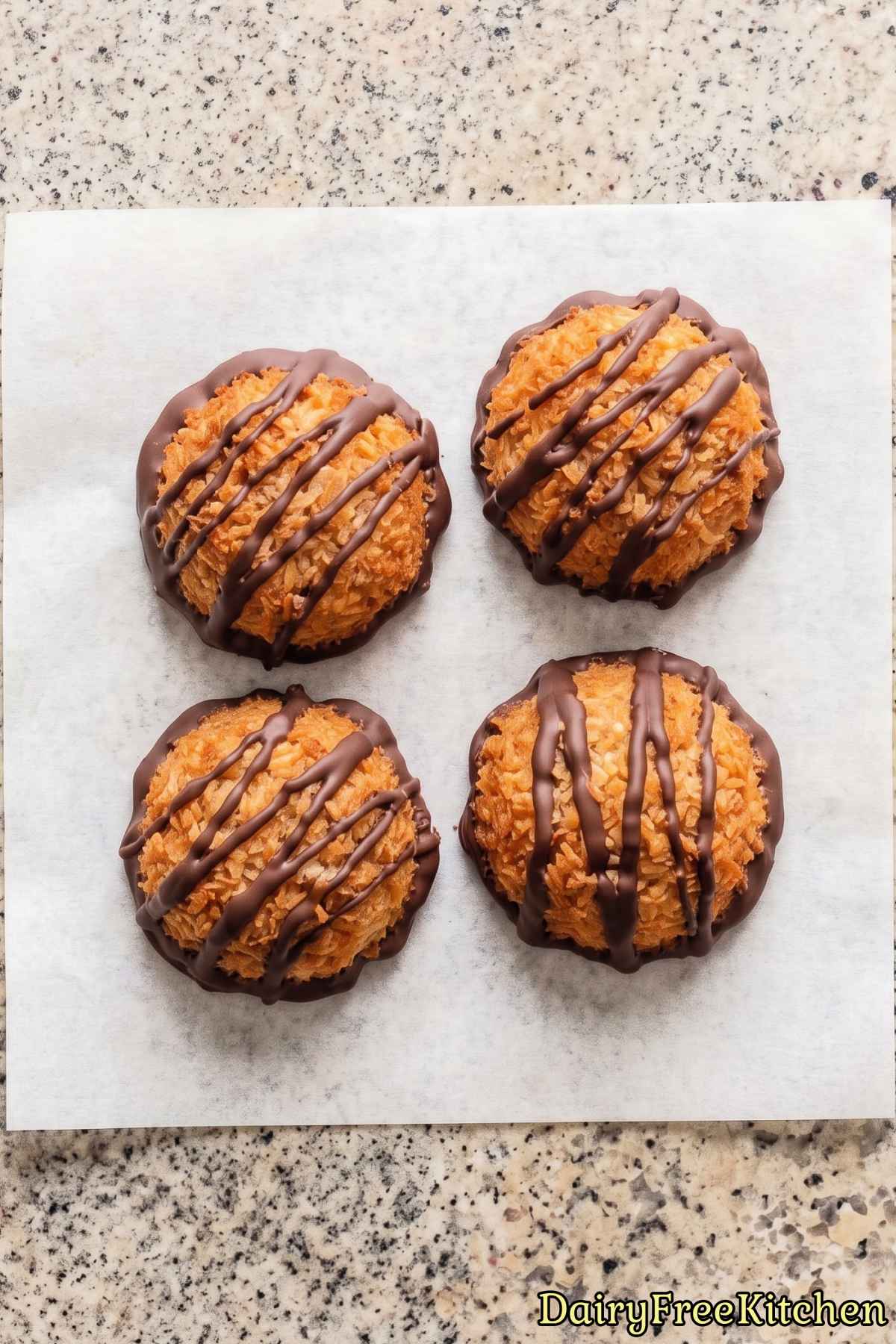 Dairy free coconut macaroons on a plate