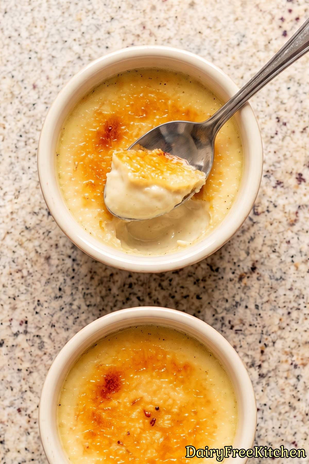 Dairy free vanilla custard dessert
