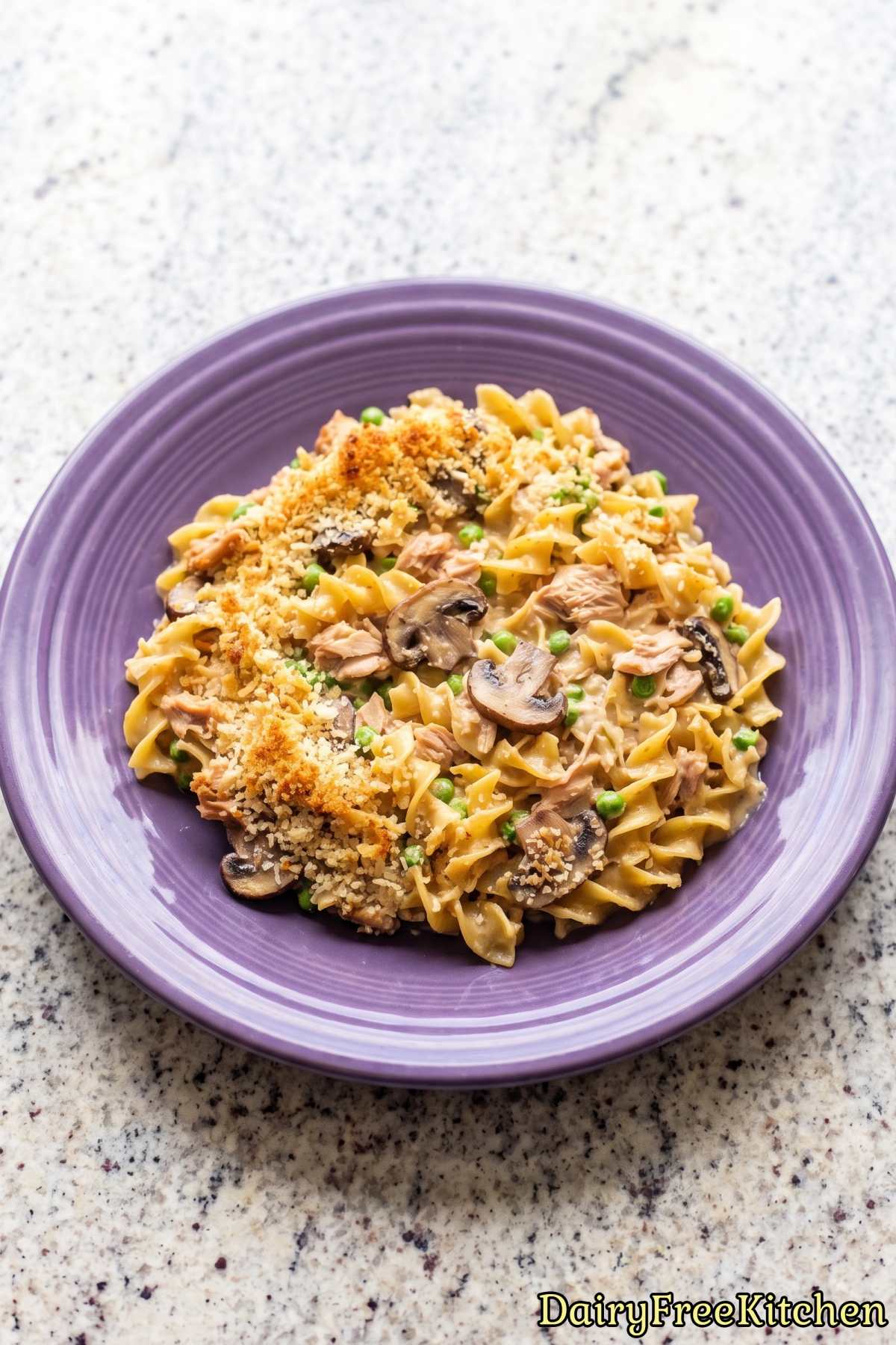 Creamy tuna noodle casserole without dairy