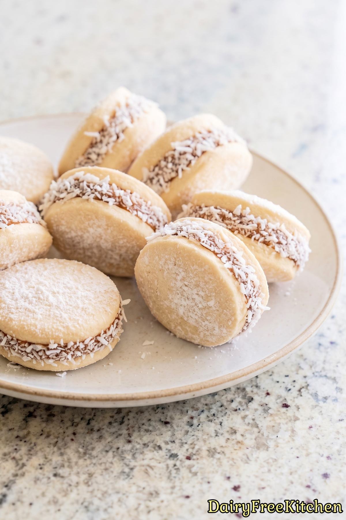 Soft dairy free dulce de leche cookies