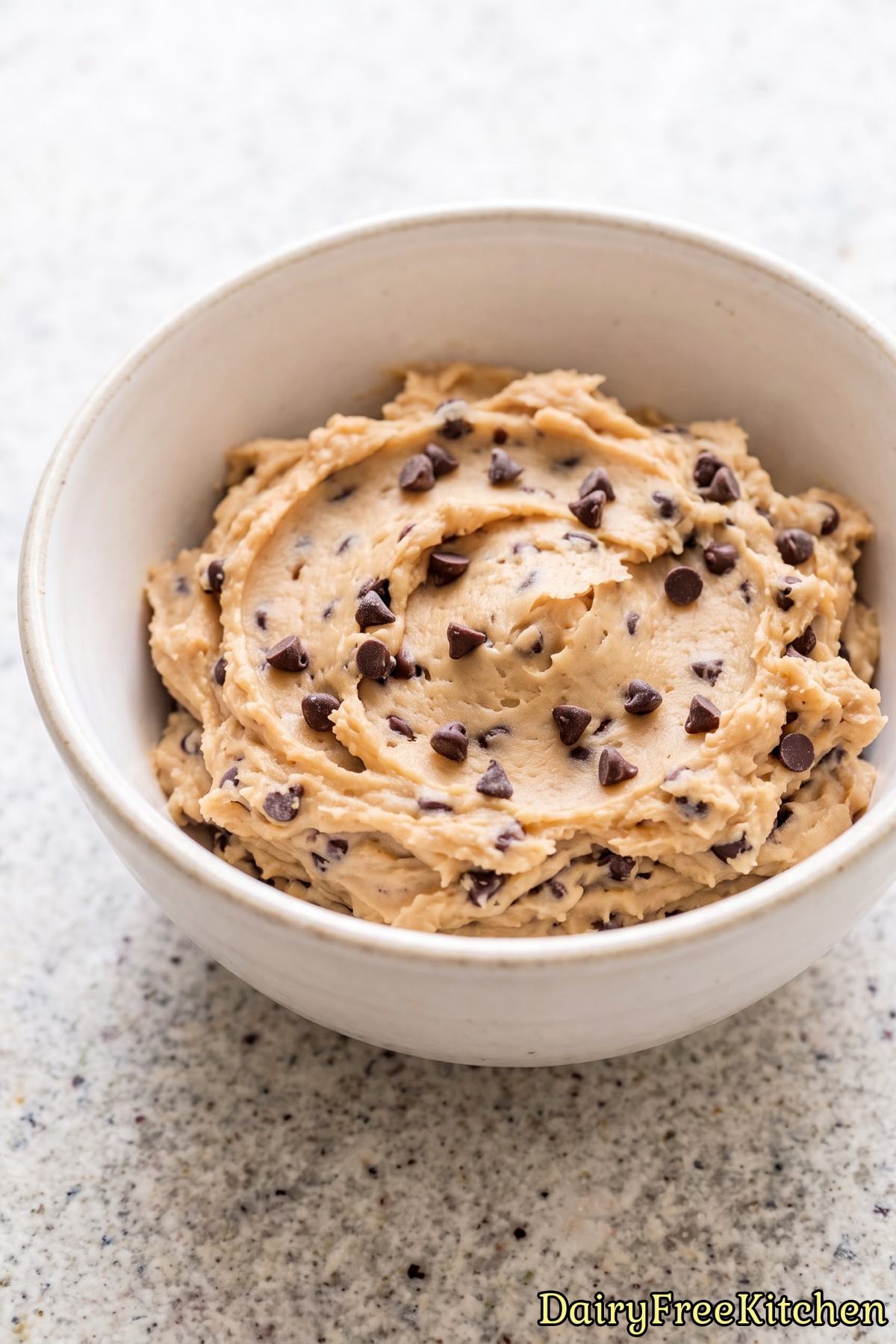 Quick and easy dairy free edible cookie dough