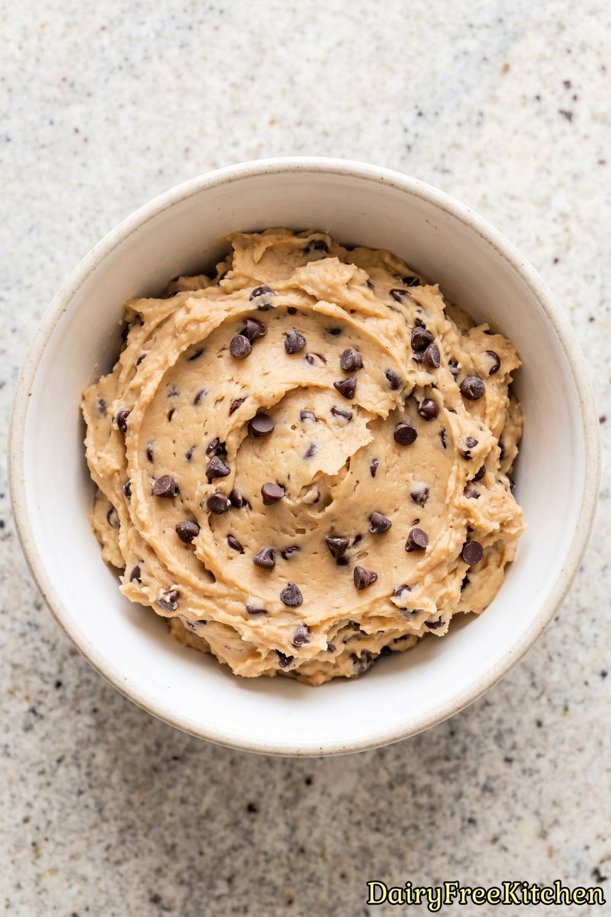 Wholesome dairy free edible cookie dough treat
