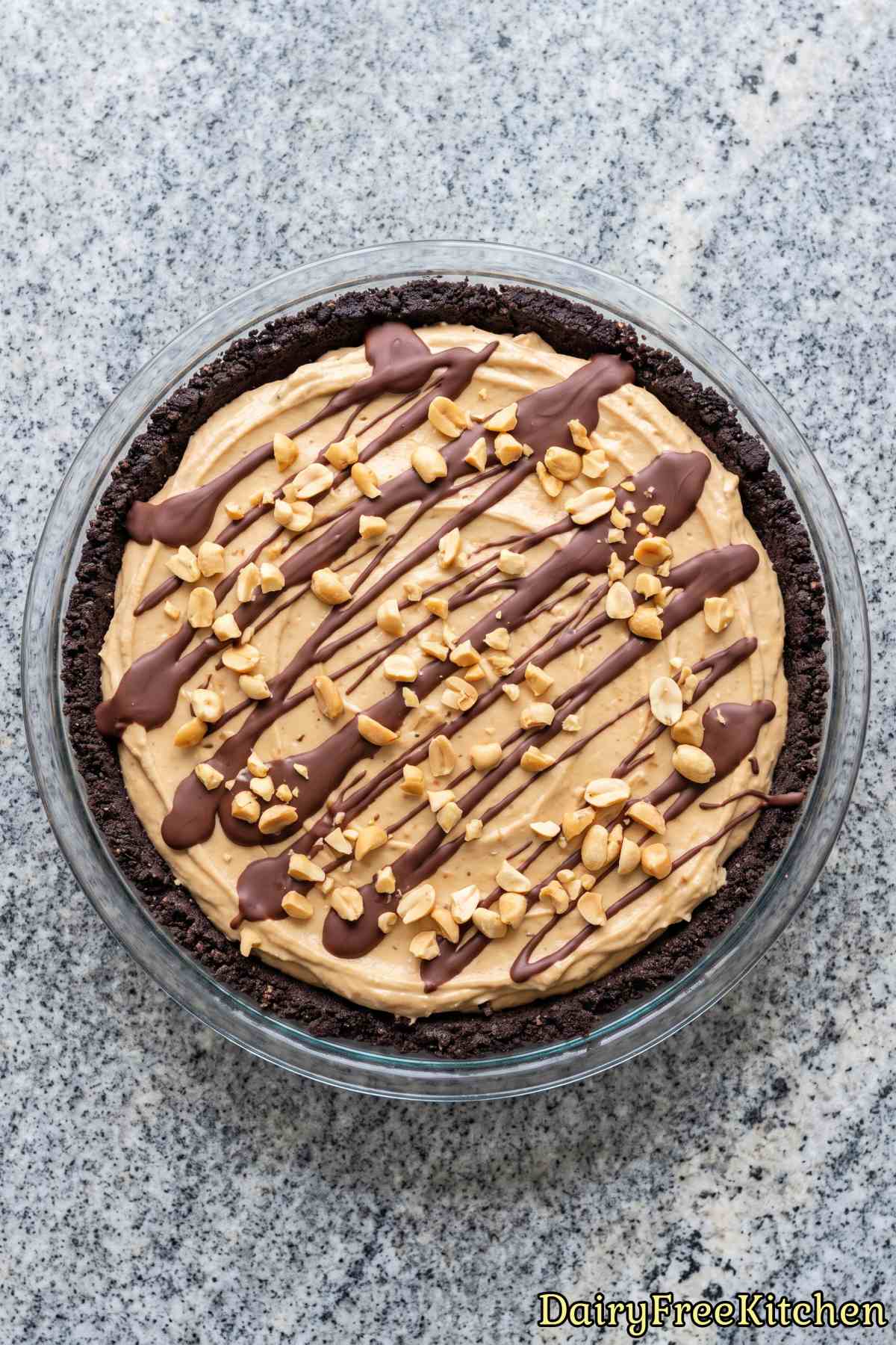 Easy dairy free peanut butter pie