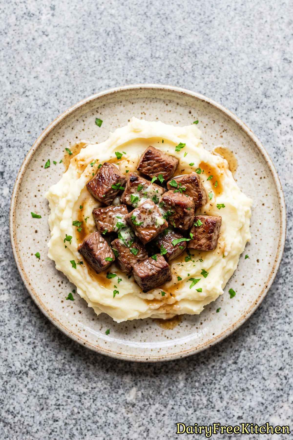Easy dairy free garlic butter steak bites