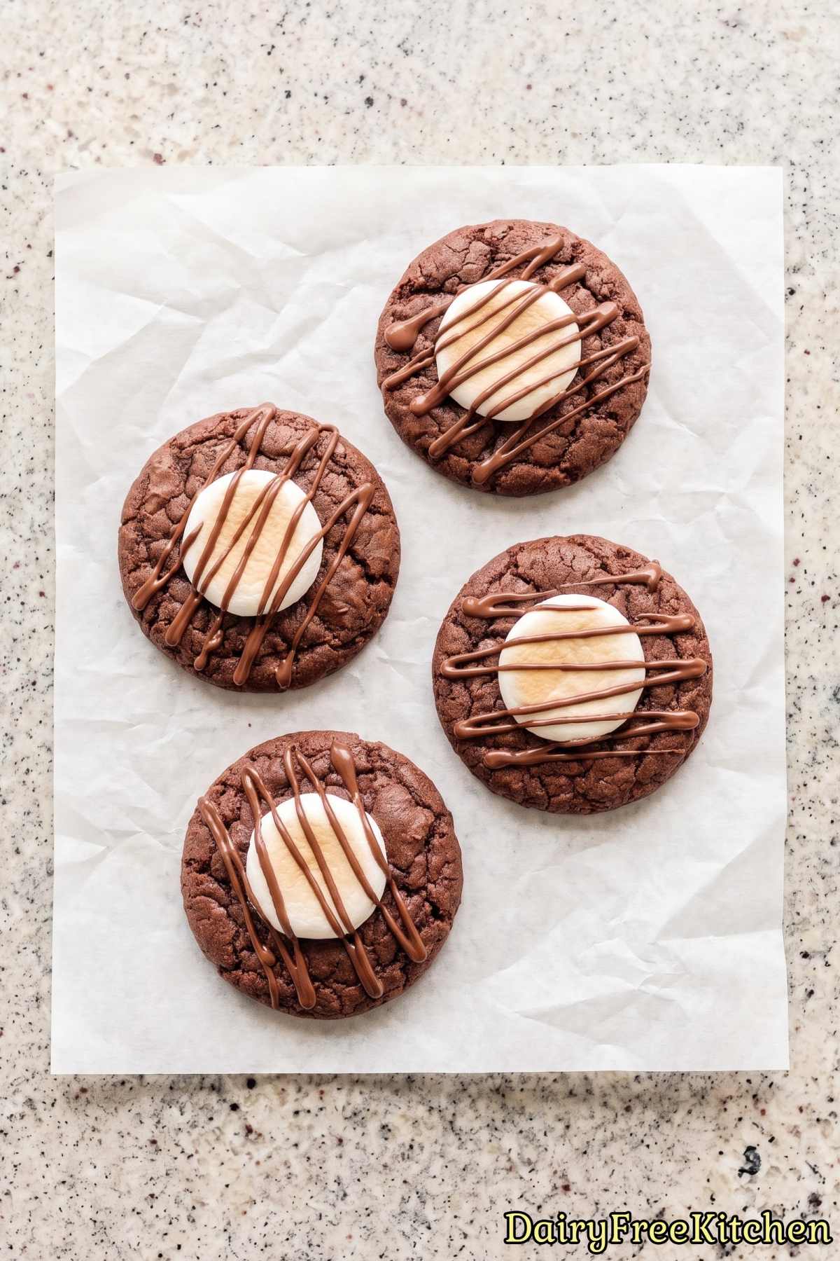 Homemade hot cocoa cookies without dairy