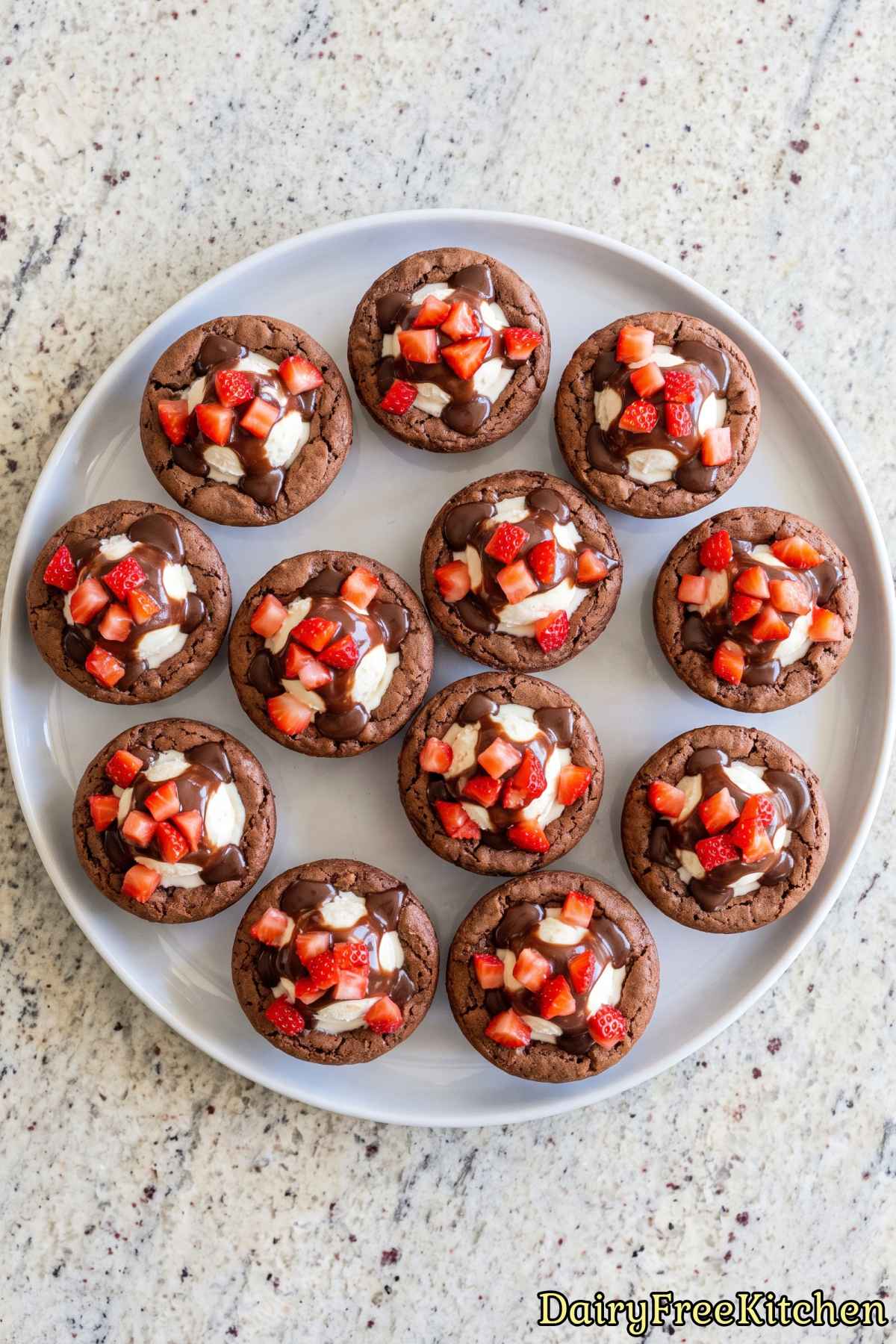 Rich dairy free brownie sundae cup