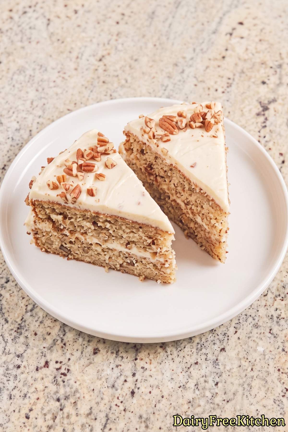 Classic dairy free Italian cream cake