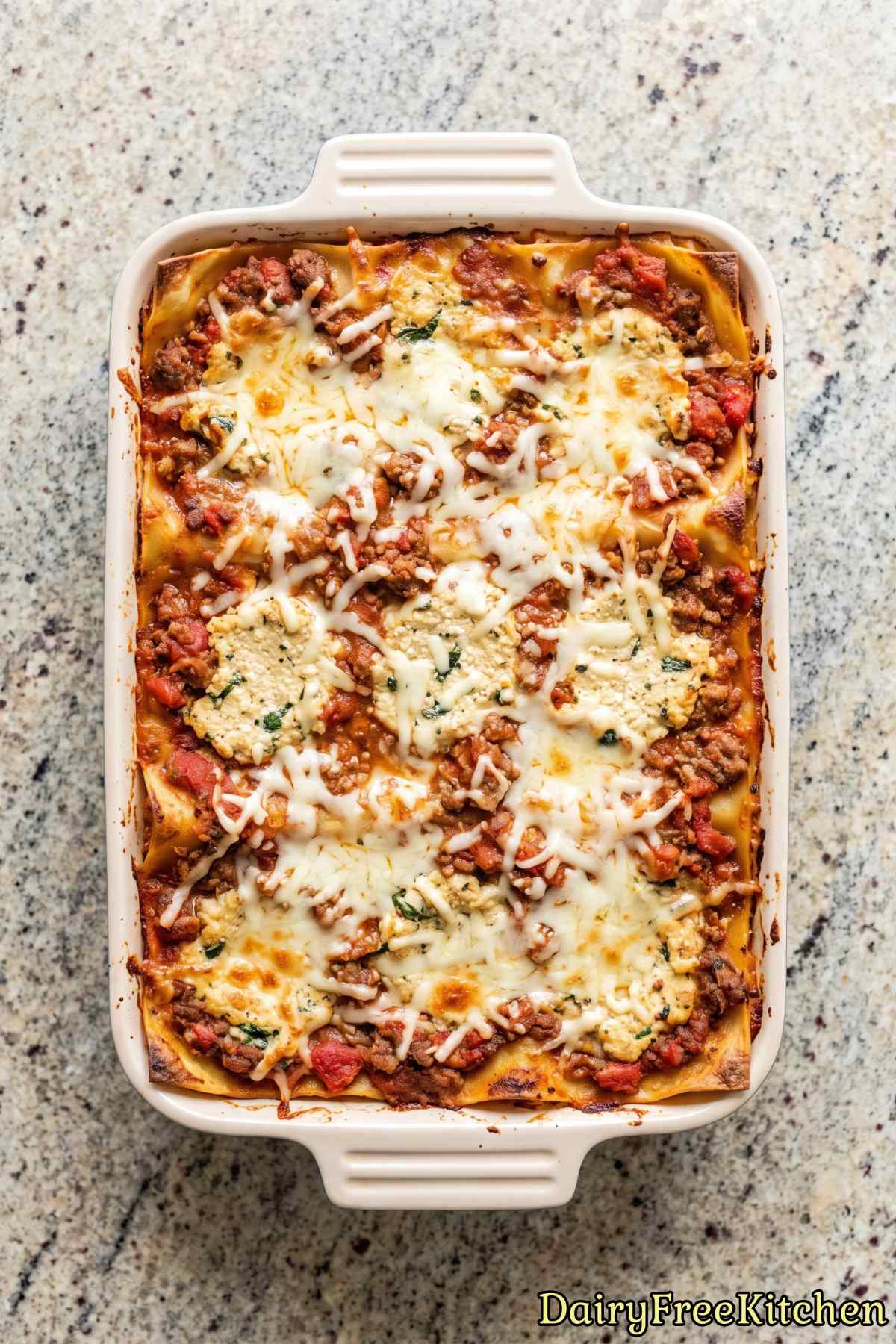 Tasty dairy free lasagna with cashew ricotta