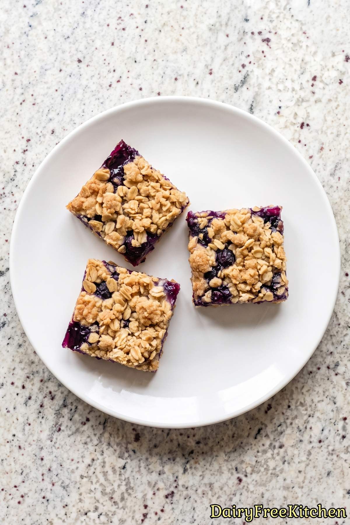 Sweet lemon blueberry crumble squares