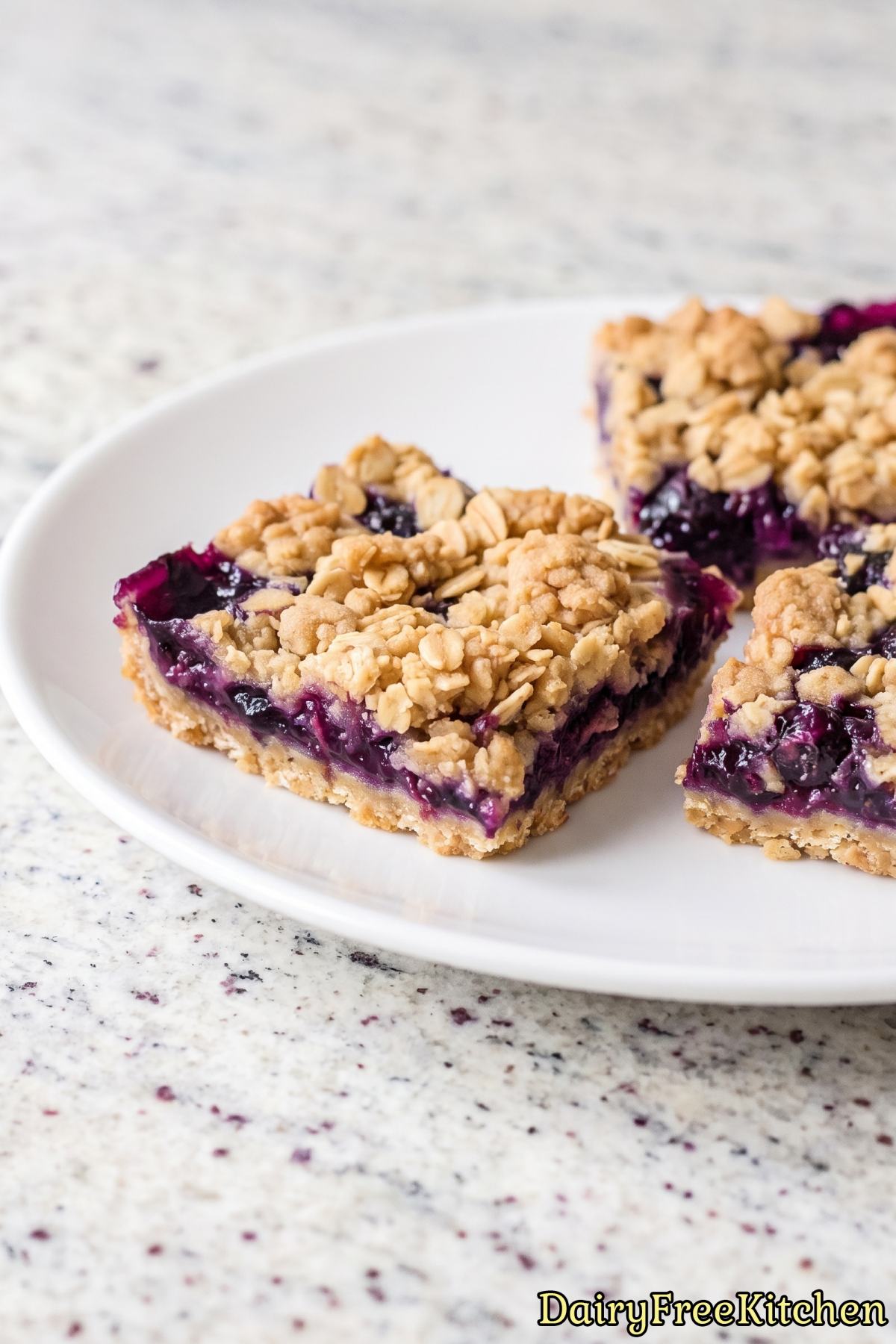 Wholesome dairy free crumble bars