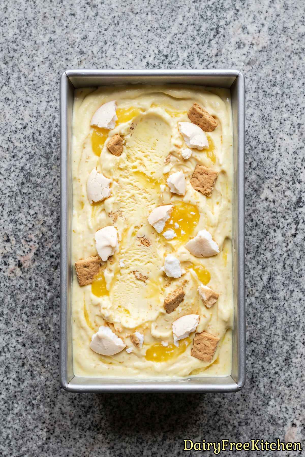 Tart dairy free lemon meringue pie ice cream