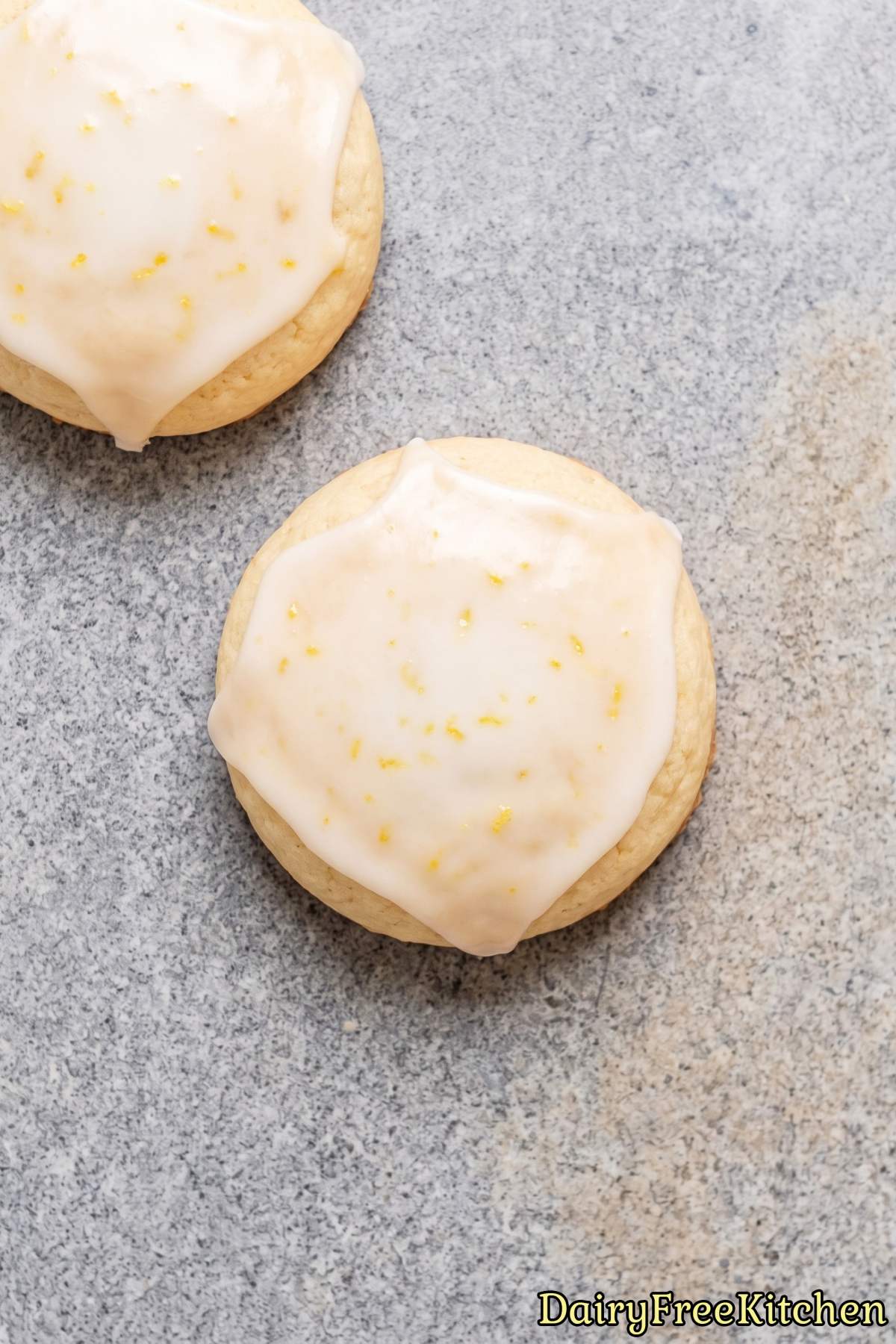Homemade dairy free lemon ricotta cookies