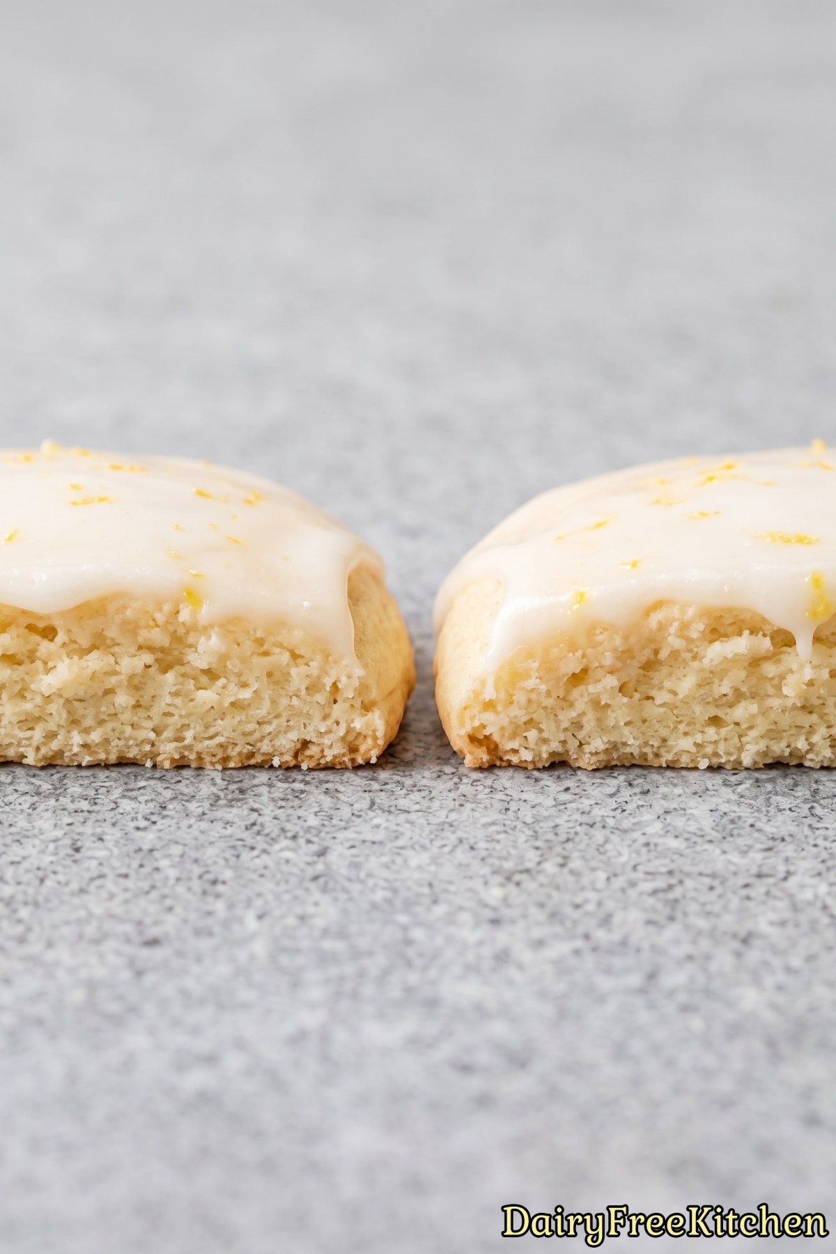 Fresh baked dairy free lemon ricotta cookies