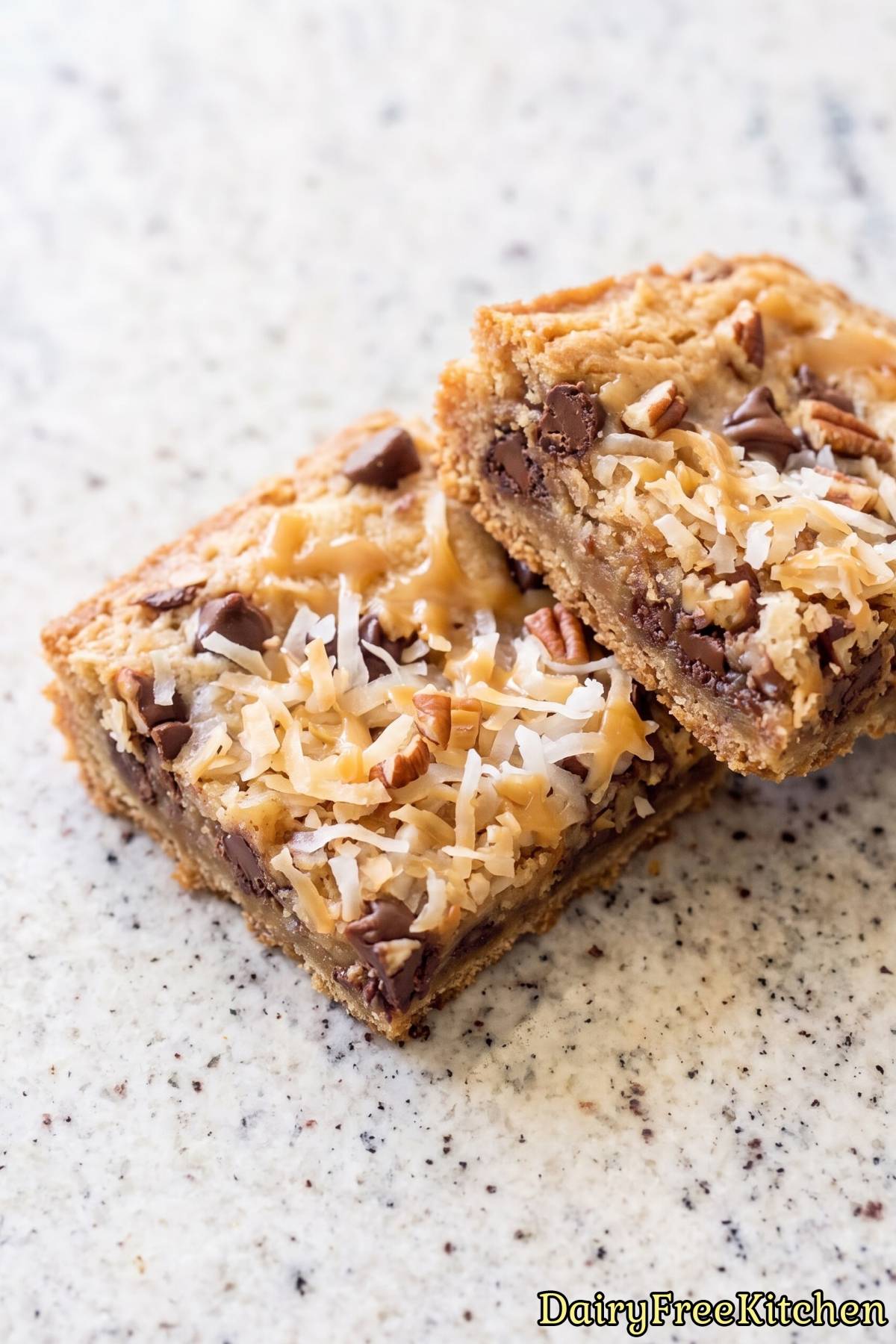 Tasty dairy free magic cookie bars