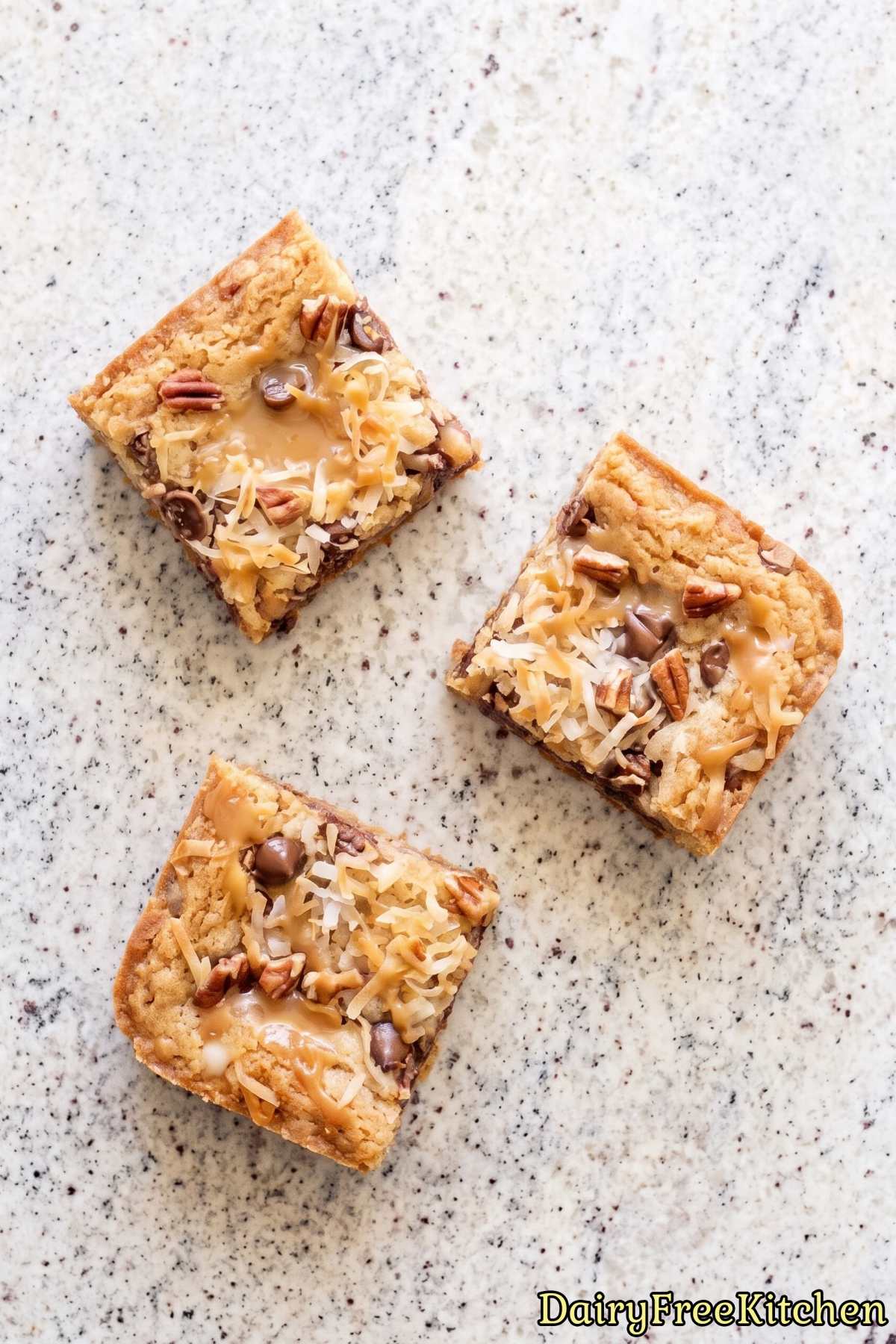 Simple dairy free magic cookie bars