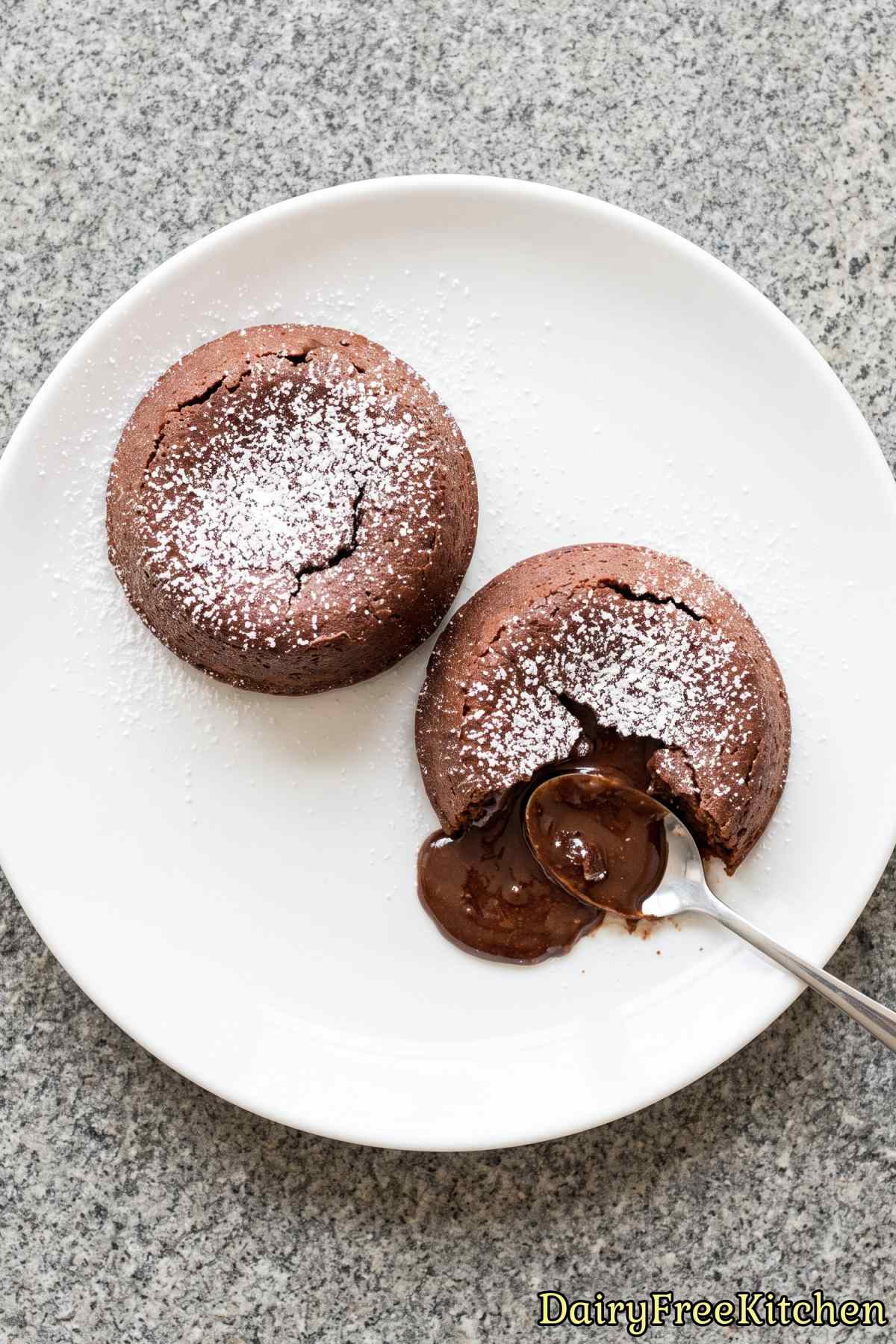 Rich molten chocolate lava cake