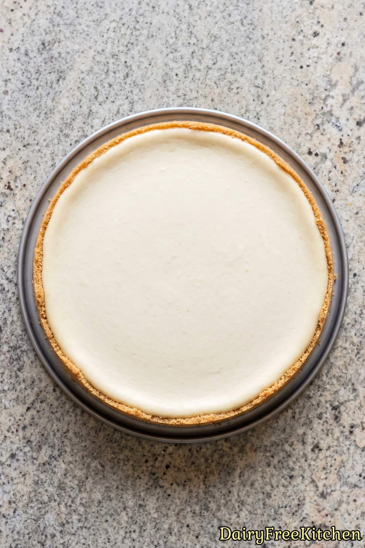 Rich homemade dairy free cheesecake slice