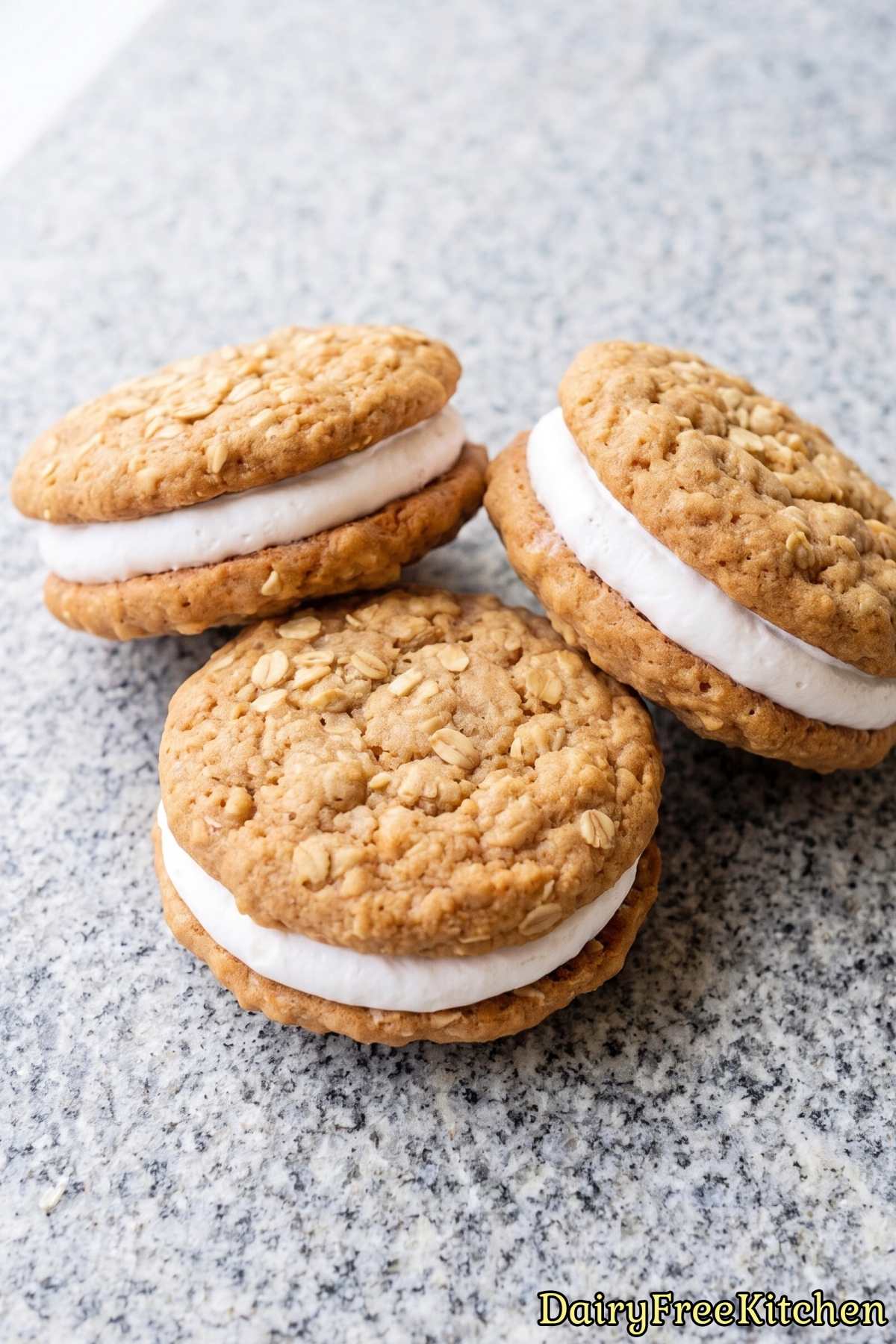 Fresh dairy free oatmeal cream pies