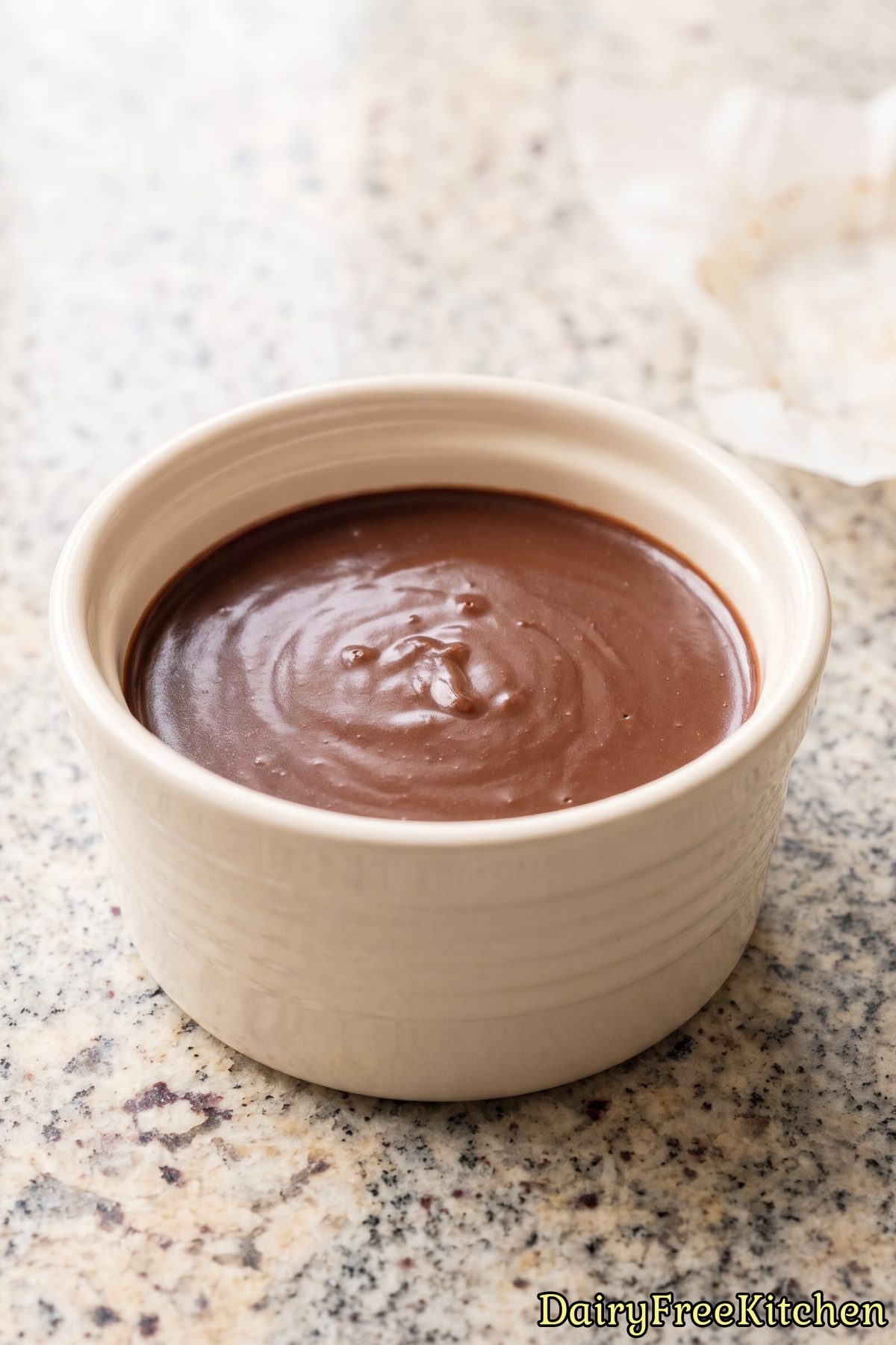 Decadent dairy free chocolate pudding