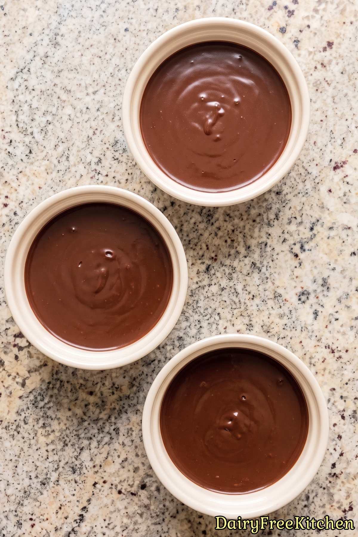 Homemade dairy free chocolate pudding