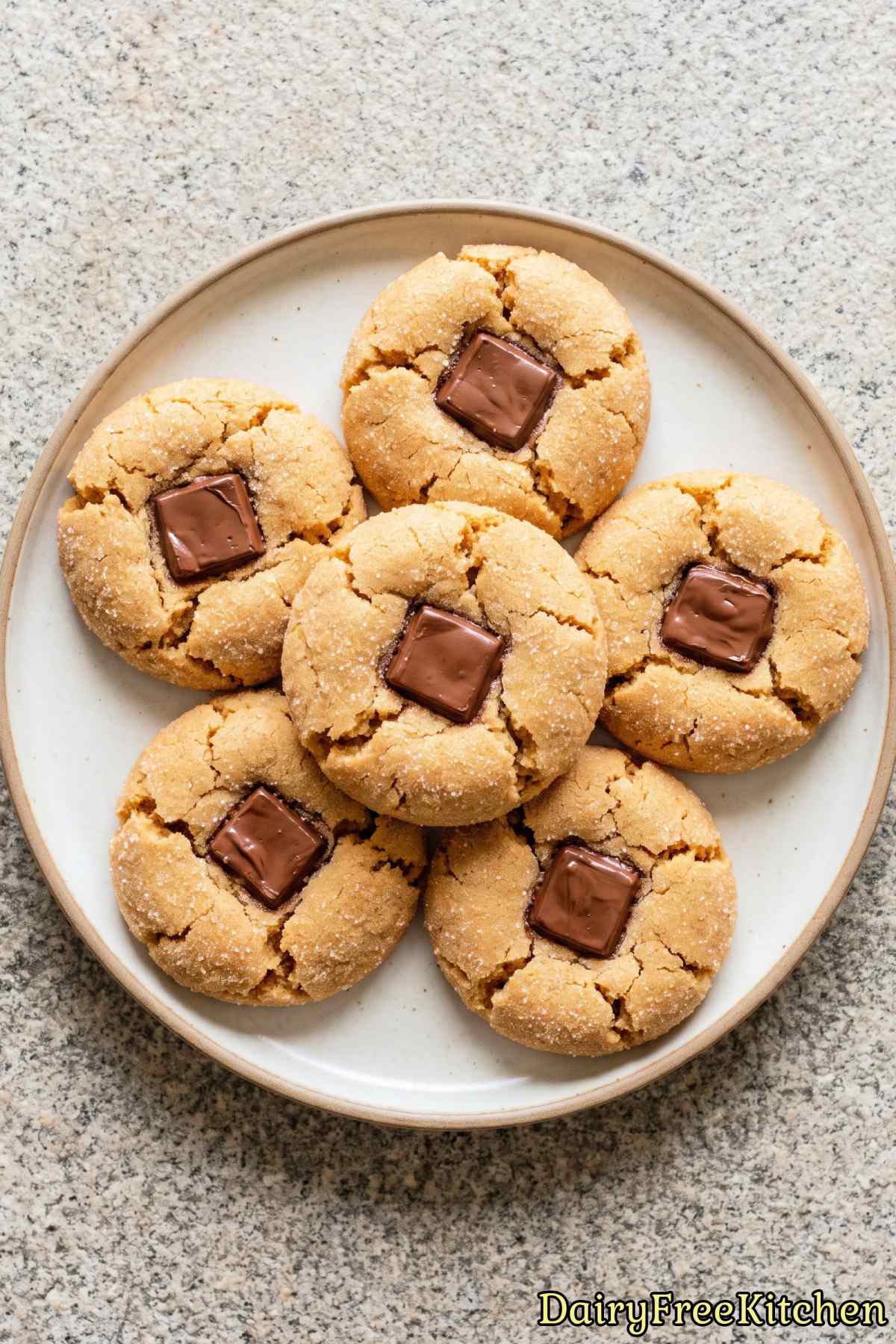 Fresh baked dairy free blossom cookies