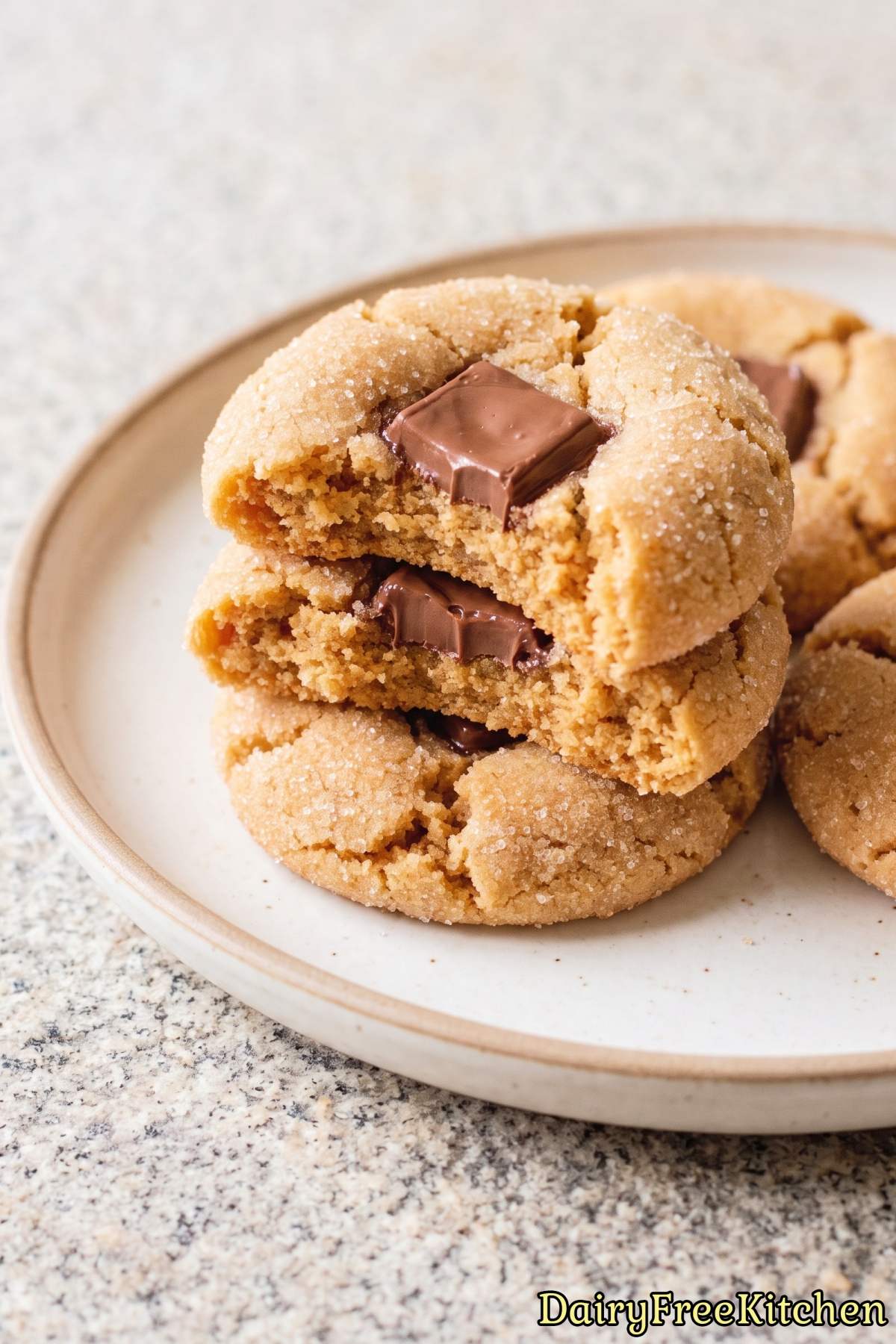 Classic dairy free peanut butter blossoms