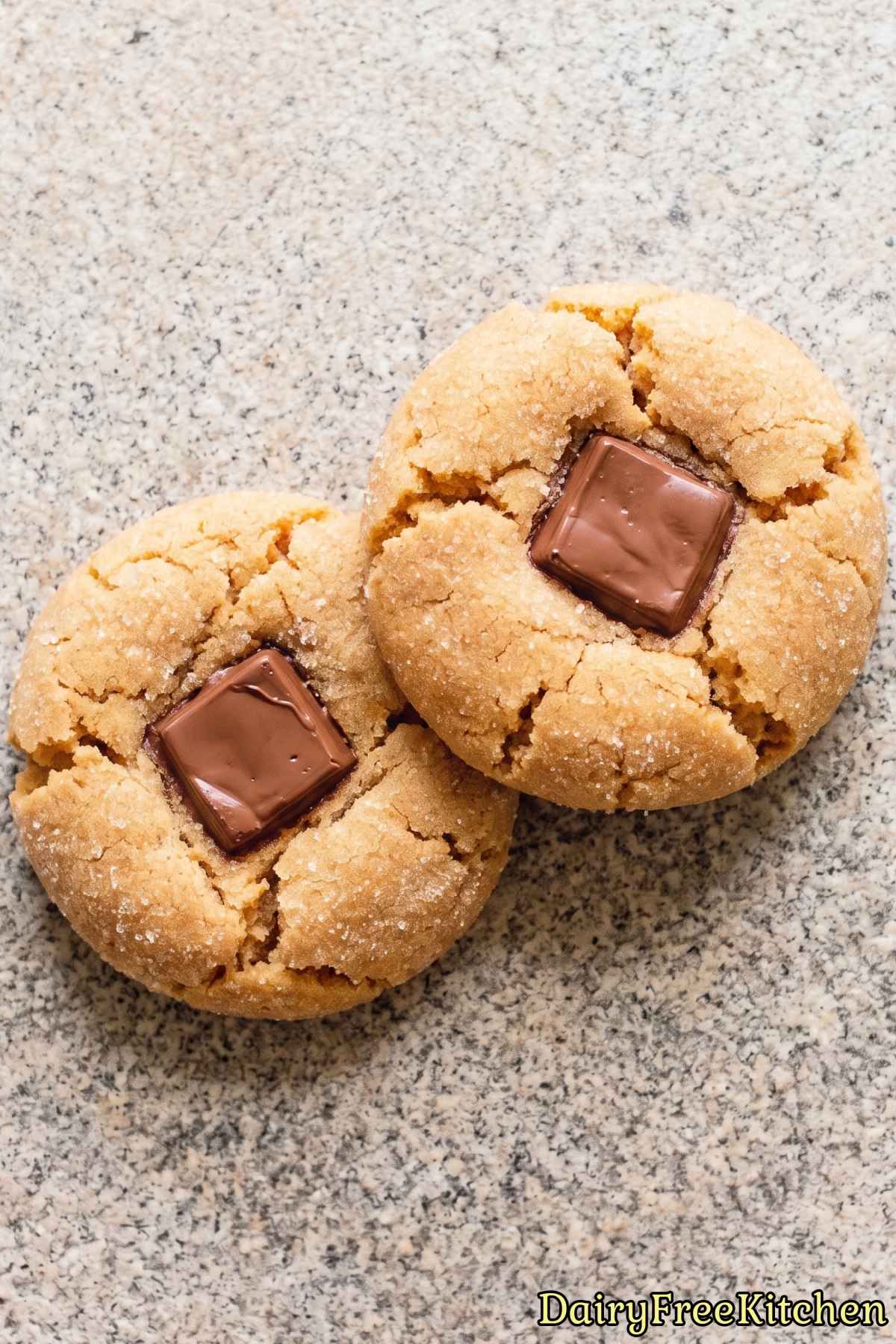 Easy dairy free peanut butter blossoms