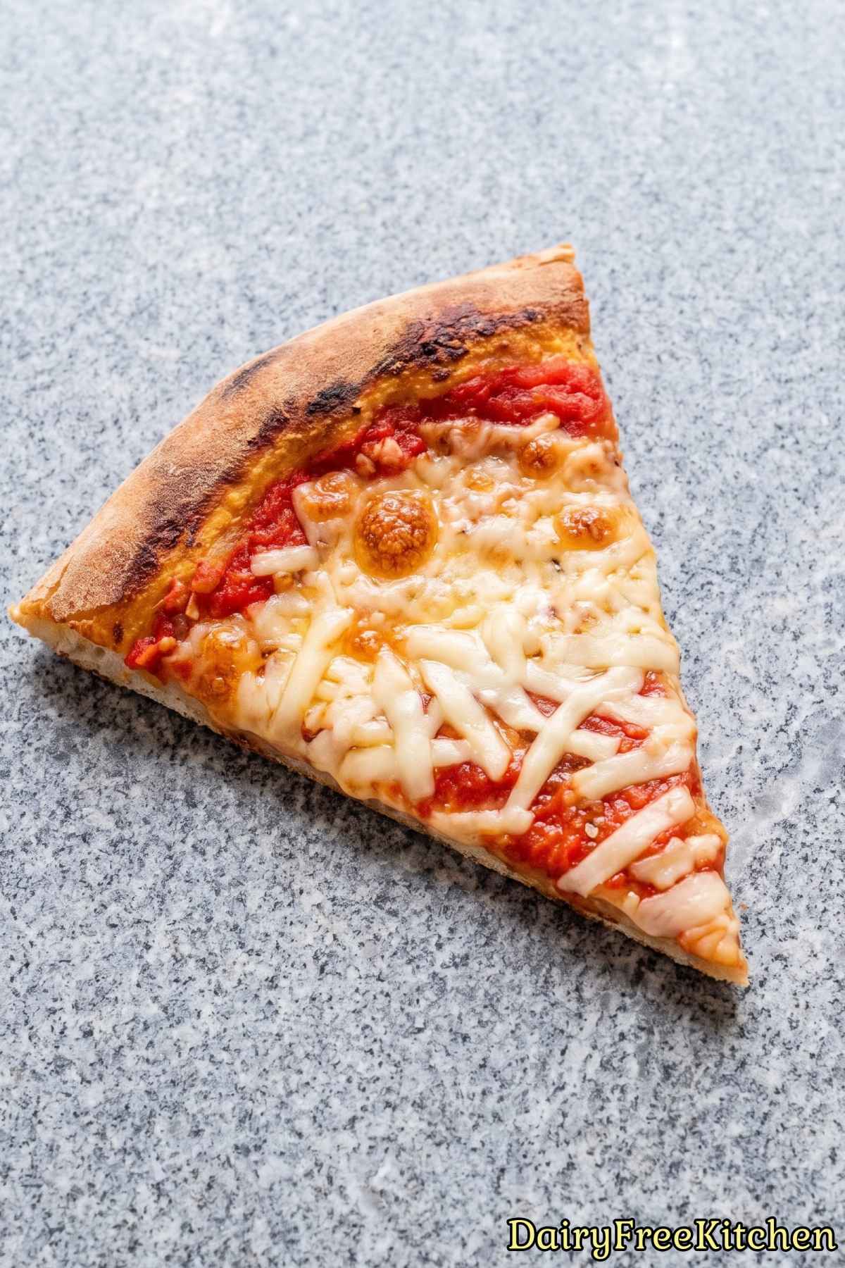 Savory dairy free cheese margherita pizza