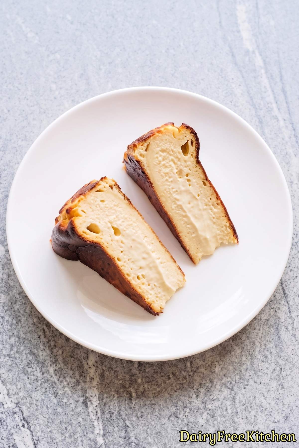 Smooth high protein Basque burnt cheesecake