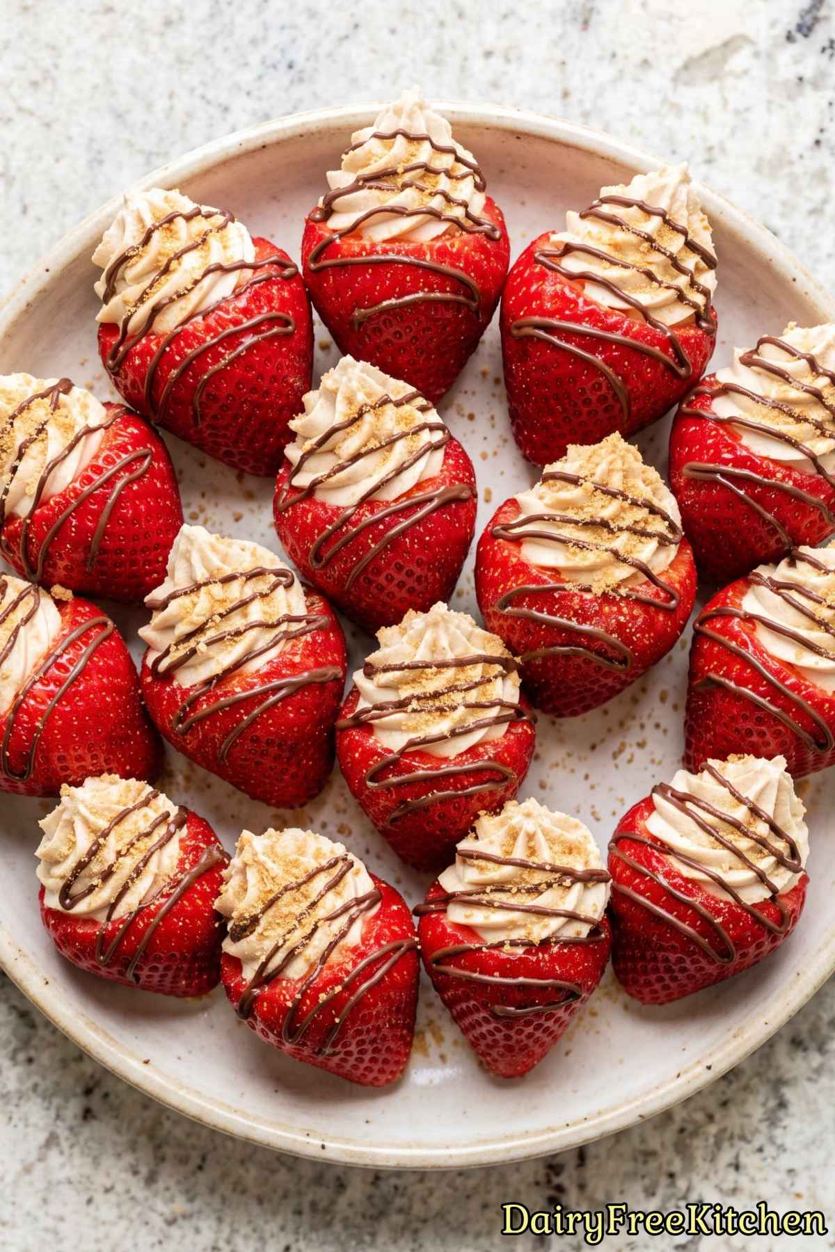 Ripe strawberries with rich protein filling