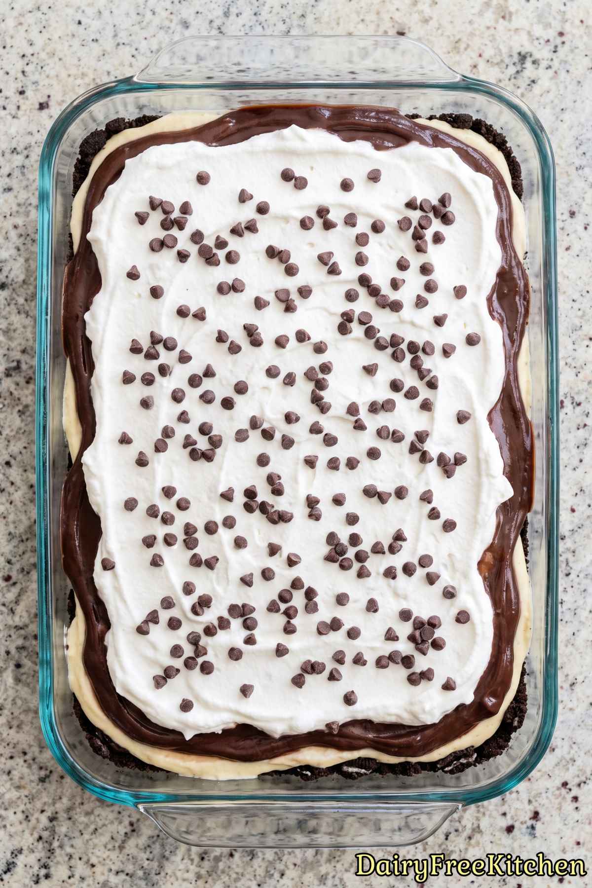 Easy high protein chocolate lasagna