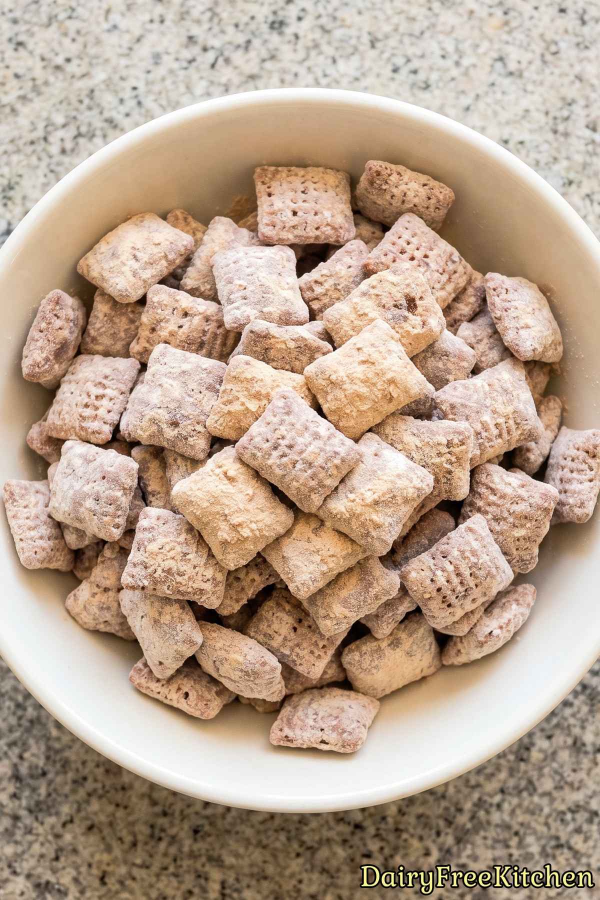 Rich chocolate protein muddy buddies