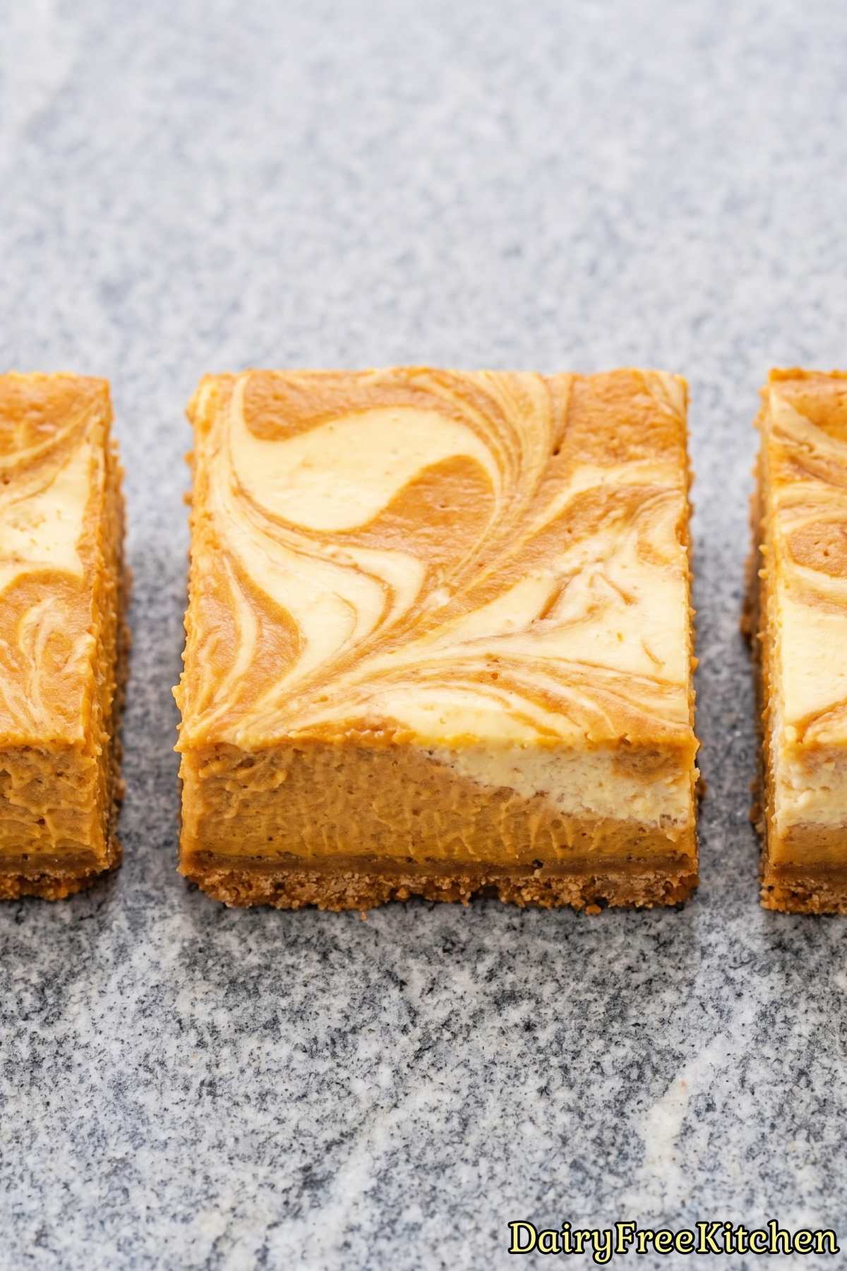 Dairy free protein pumpkin cheesecake bars