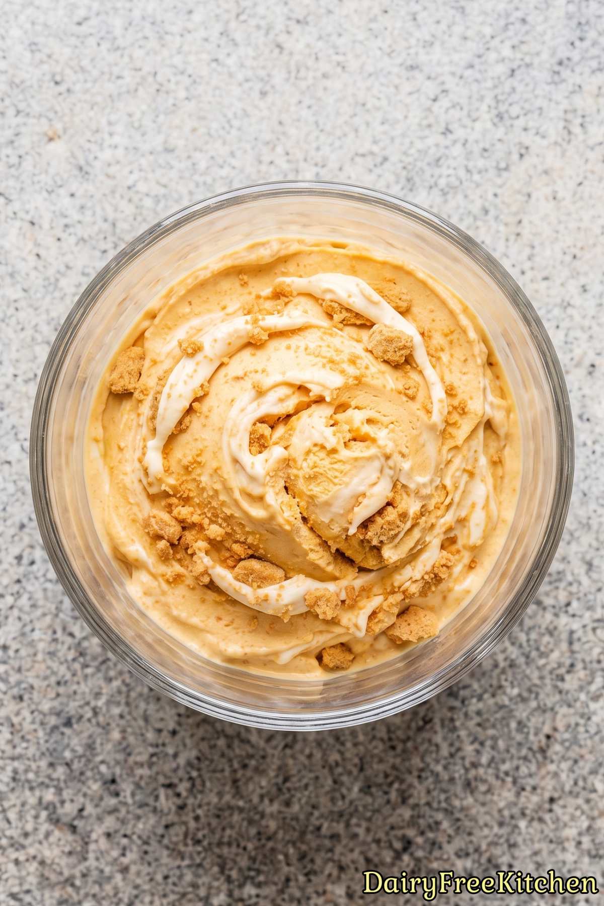 Creamy dairy free pumpkin cheesecake ice cream