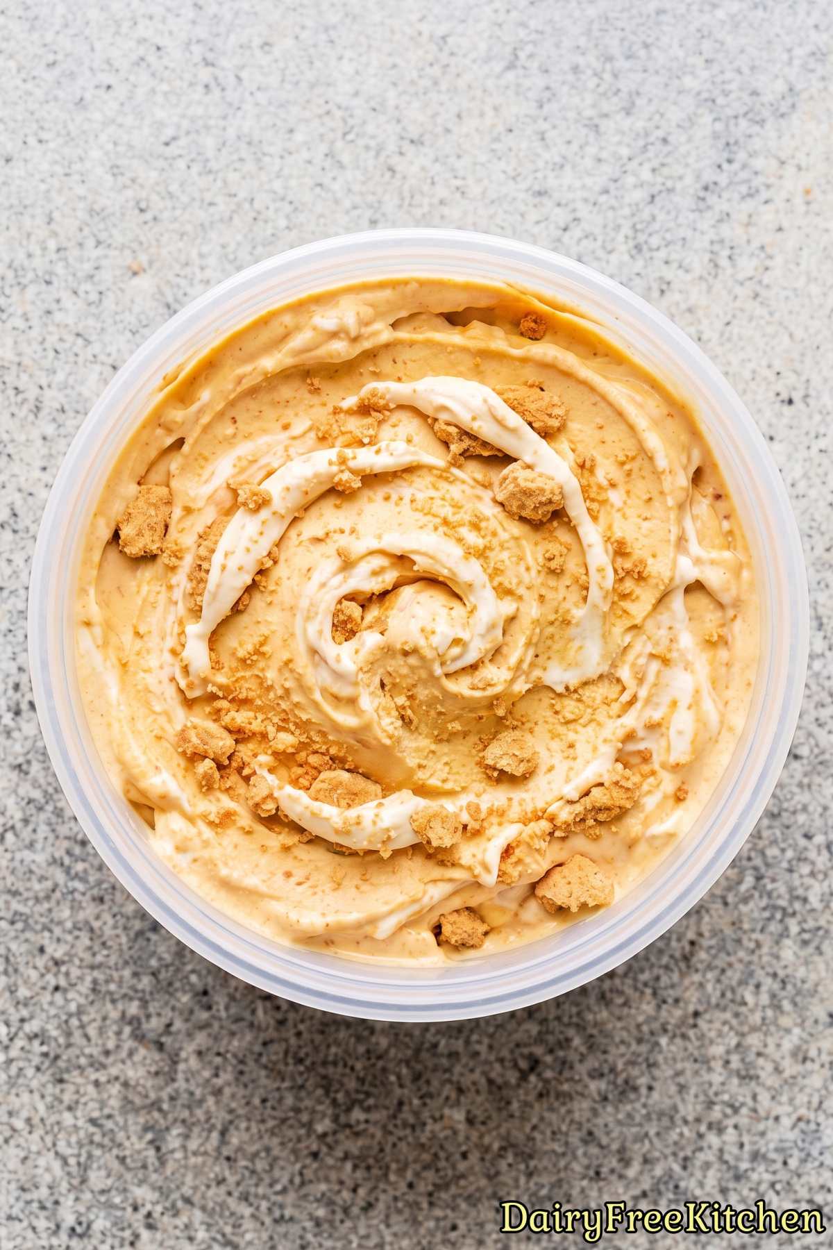 Rich dairy free pumpkin cheesecake ice cream
