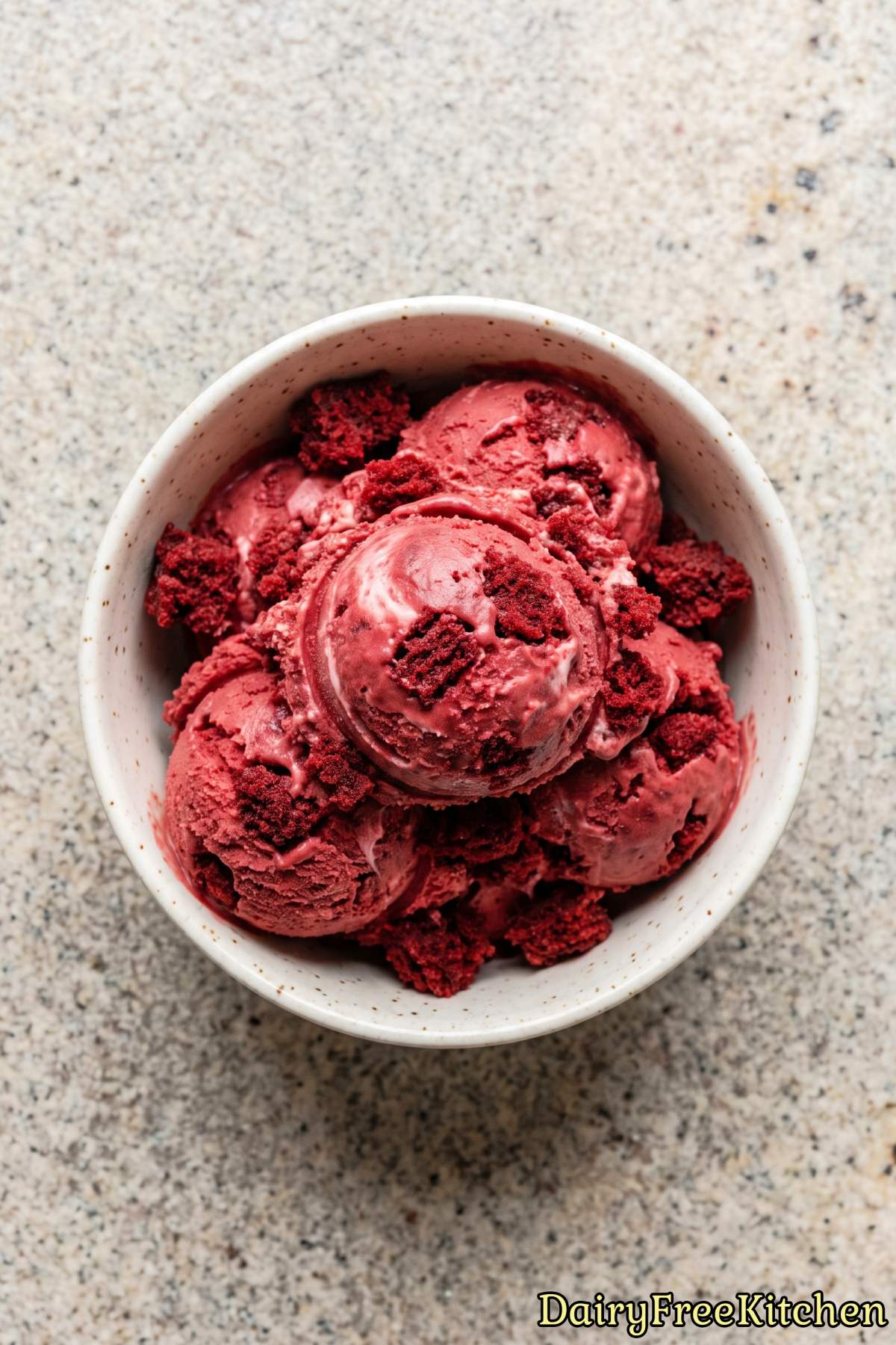 Rich dairy free red velvet cheesecake treat